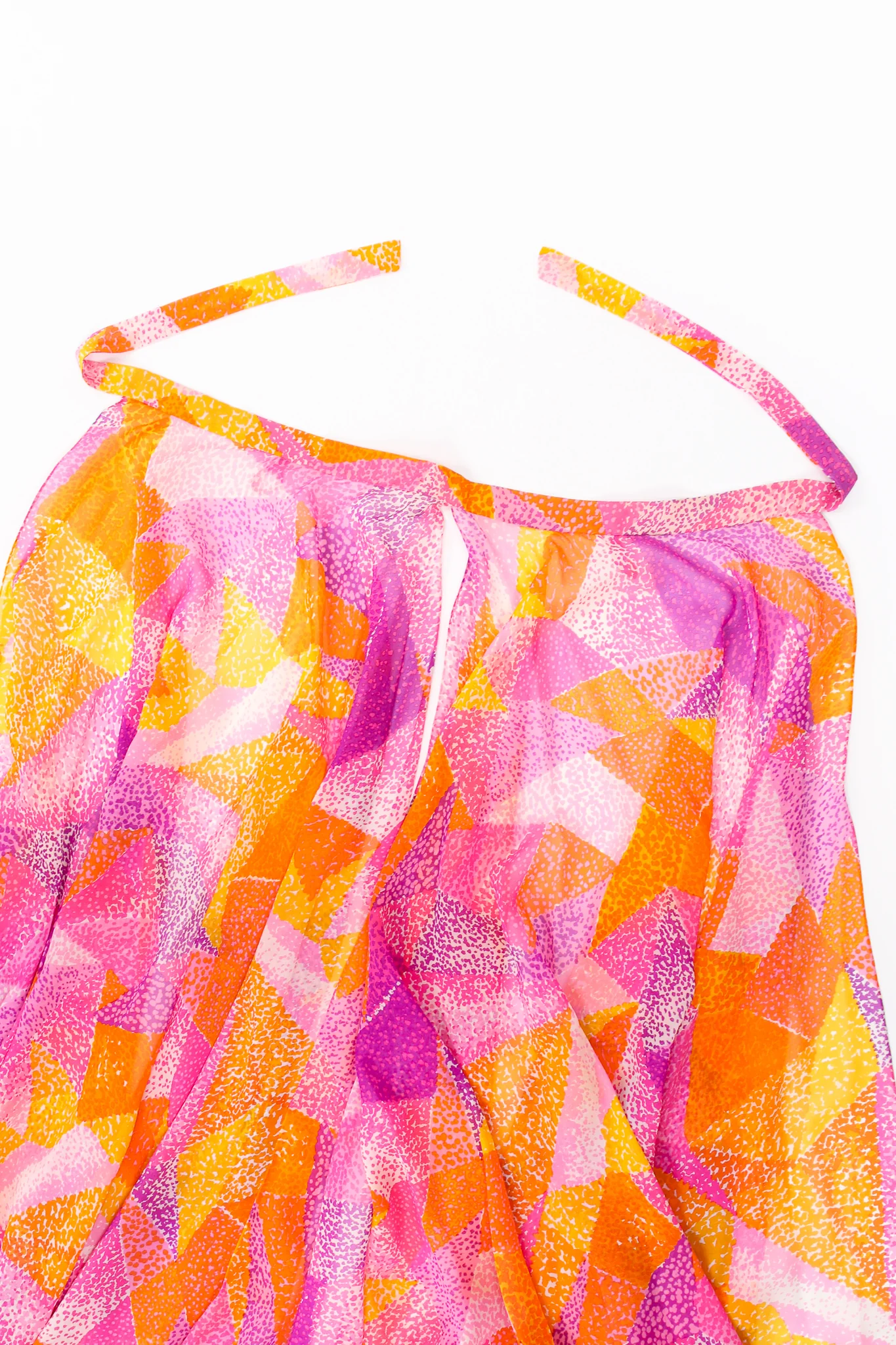 Geometric Silk Jersey Dress & Overskirt - Image 28