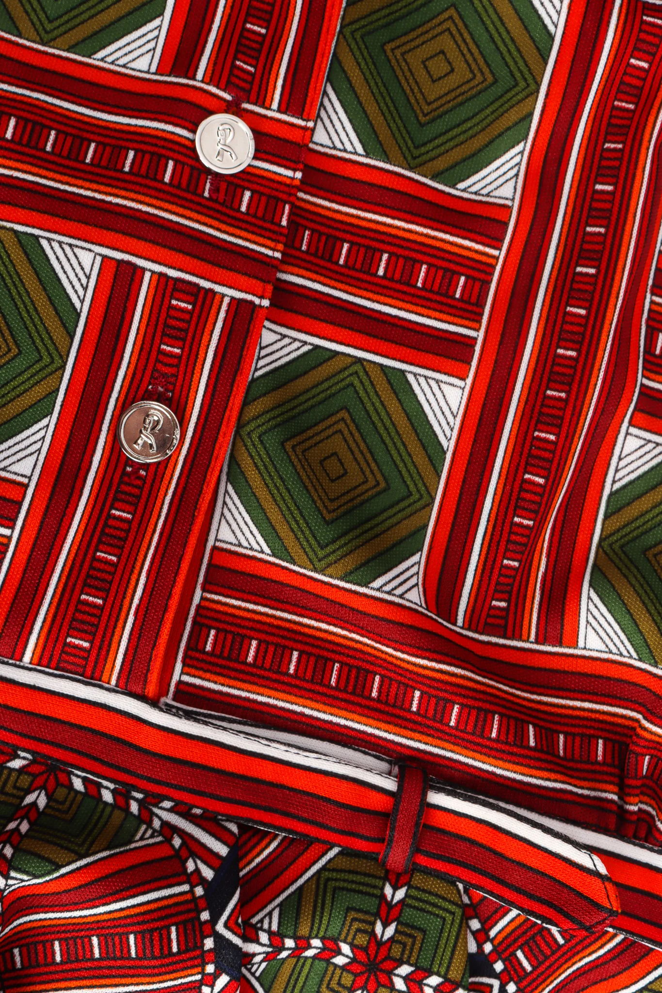Geometric Short Sleeve Dress - Image 6