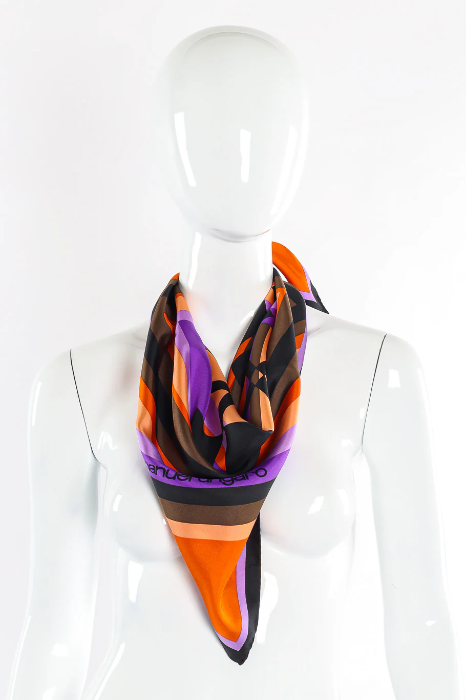 Geometric Stripe Scarf - Image 4