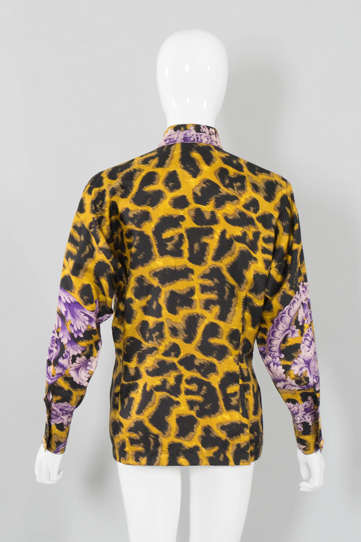 Cheetah Print Silk Blouse - Image 5