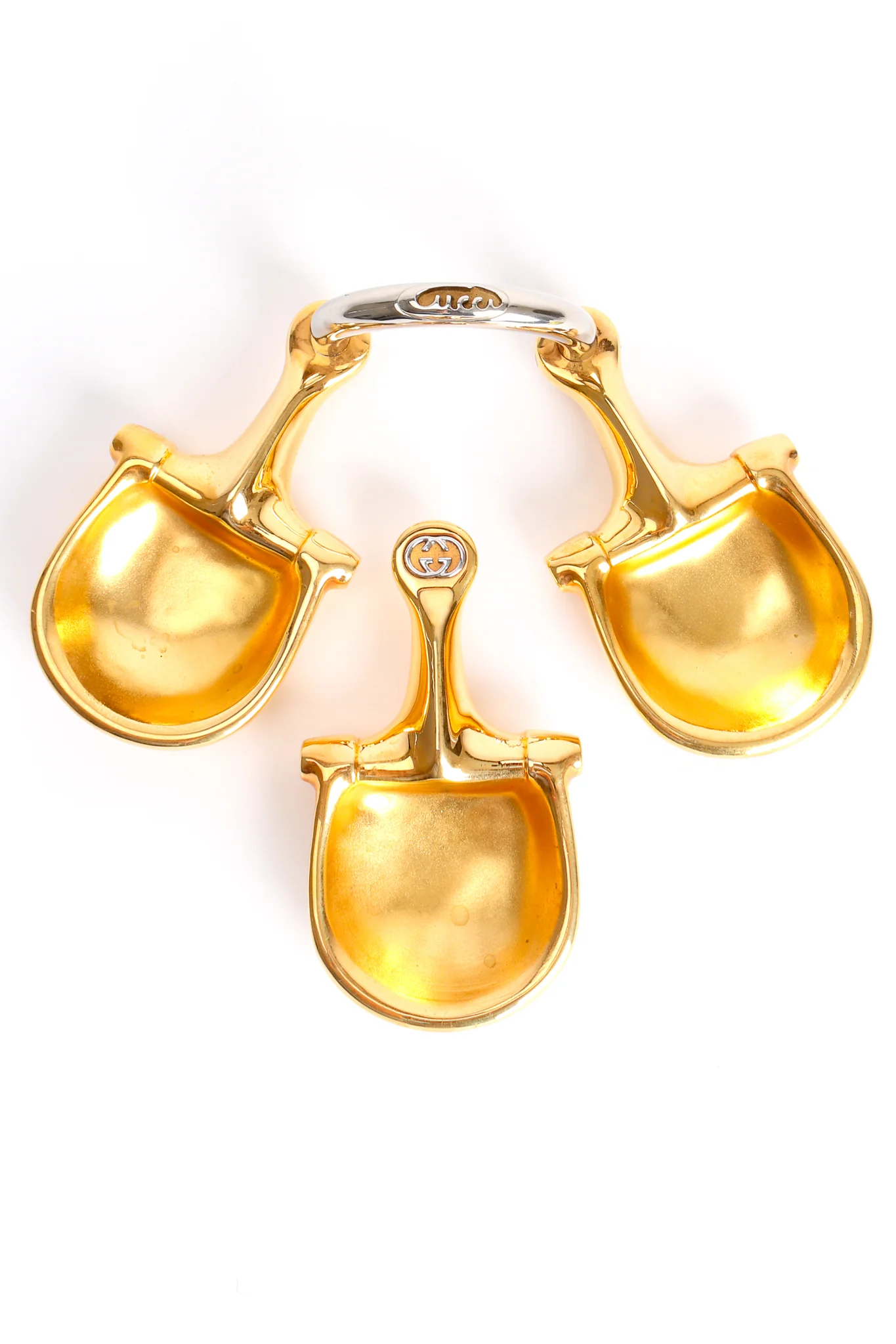 Gilded Horsebit Valet Dish Set - Image 4