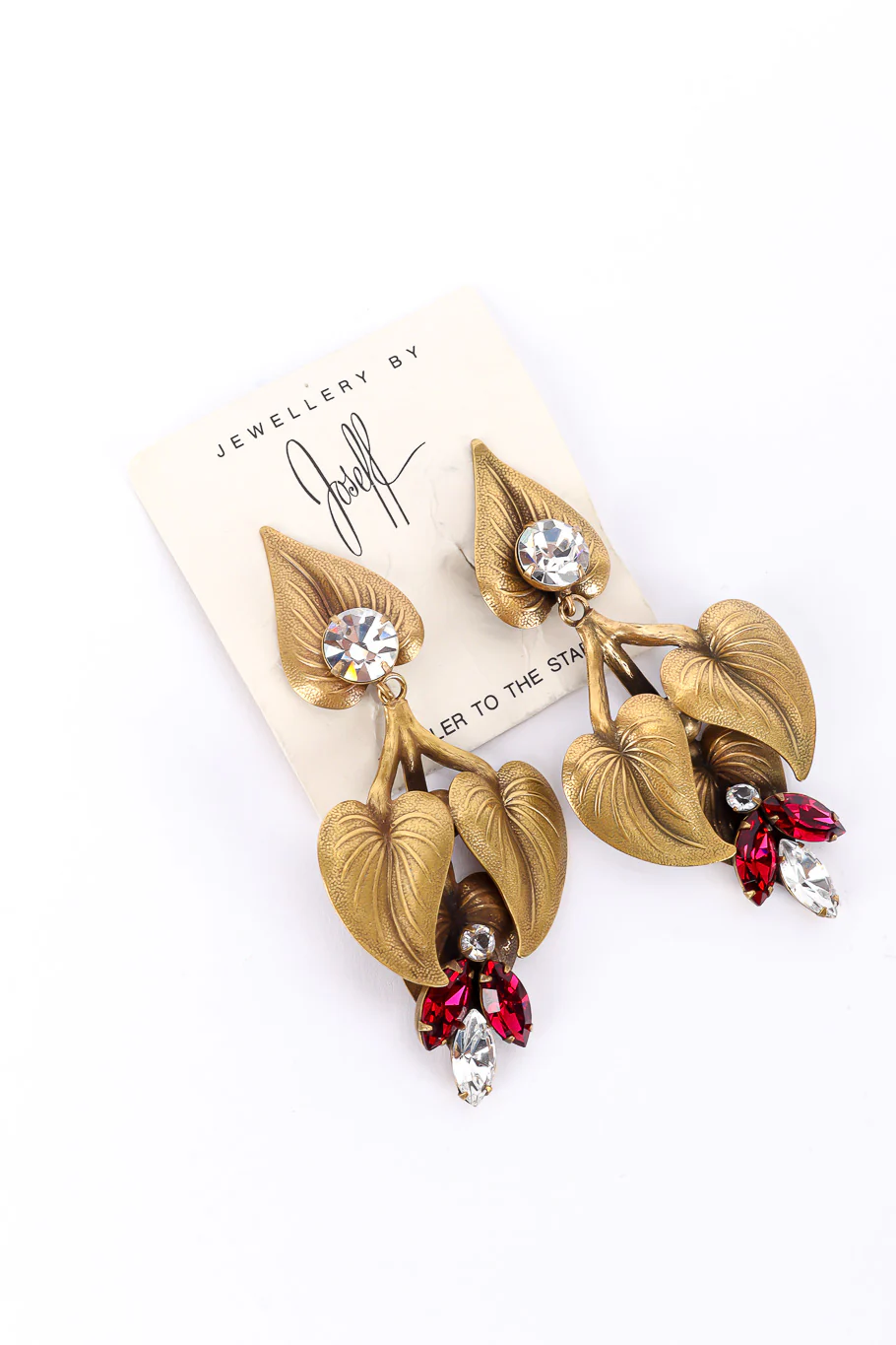Gilded Leaf Drop Earrings - Image 6