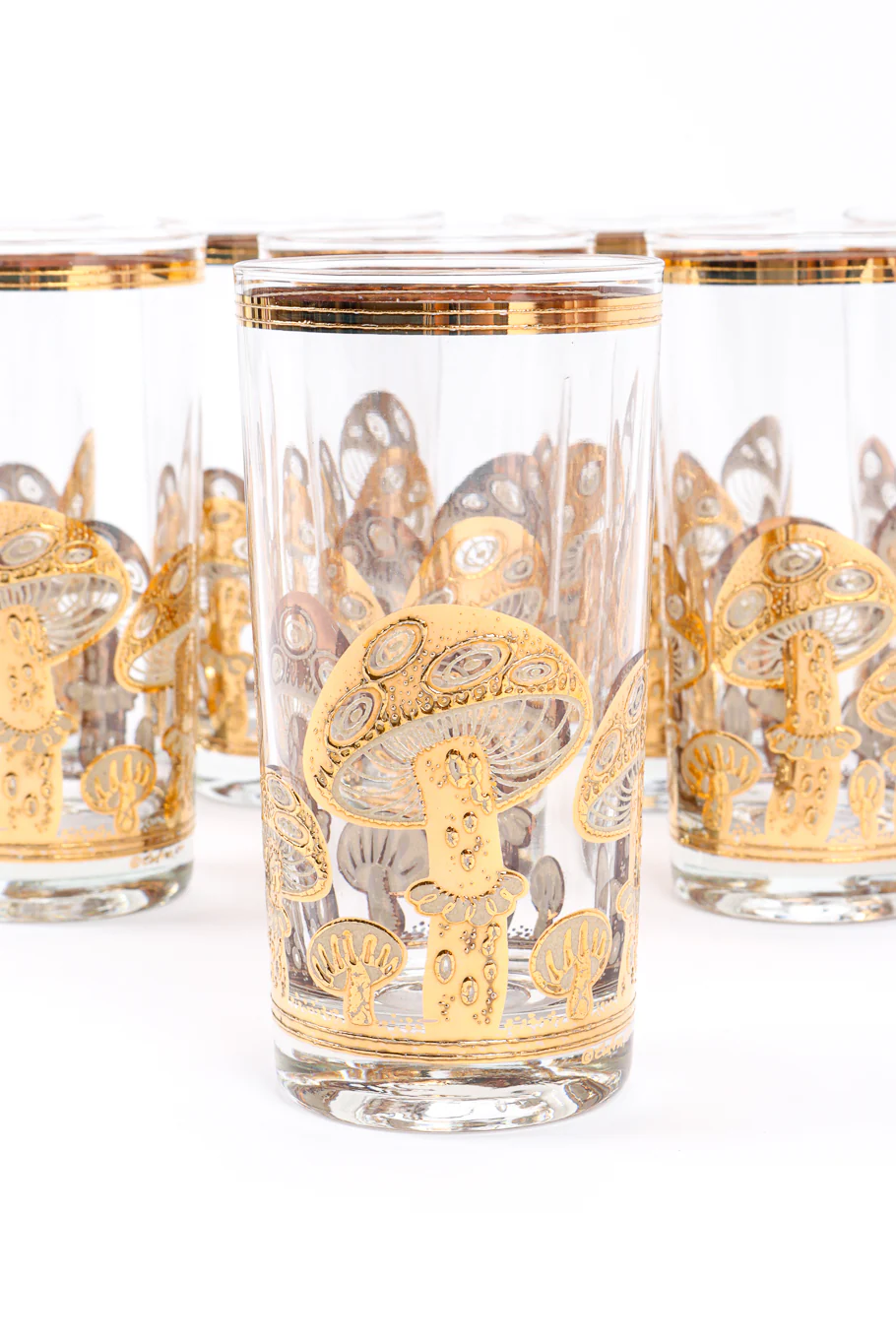Gilded Mushroom Highball Glasses - Image 5