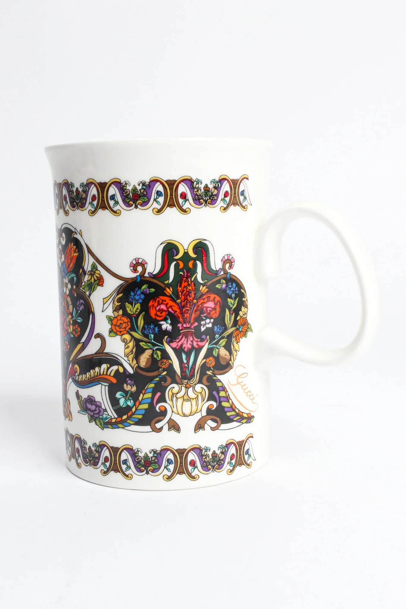Gilded Floral Signed Mugs - Image 11