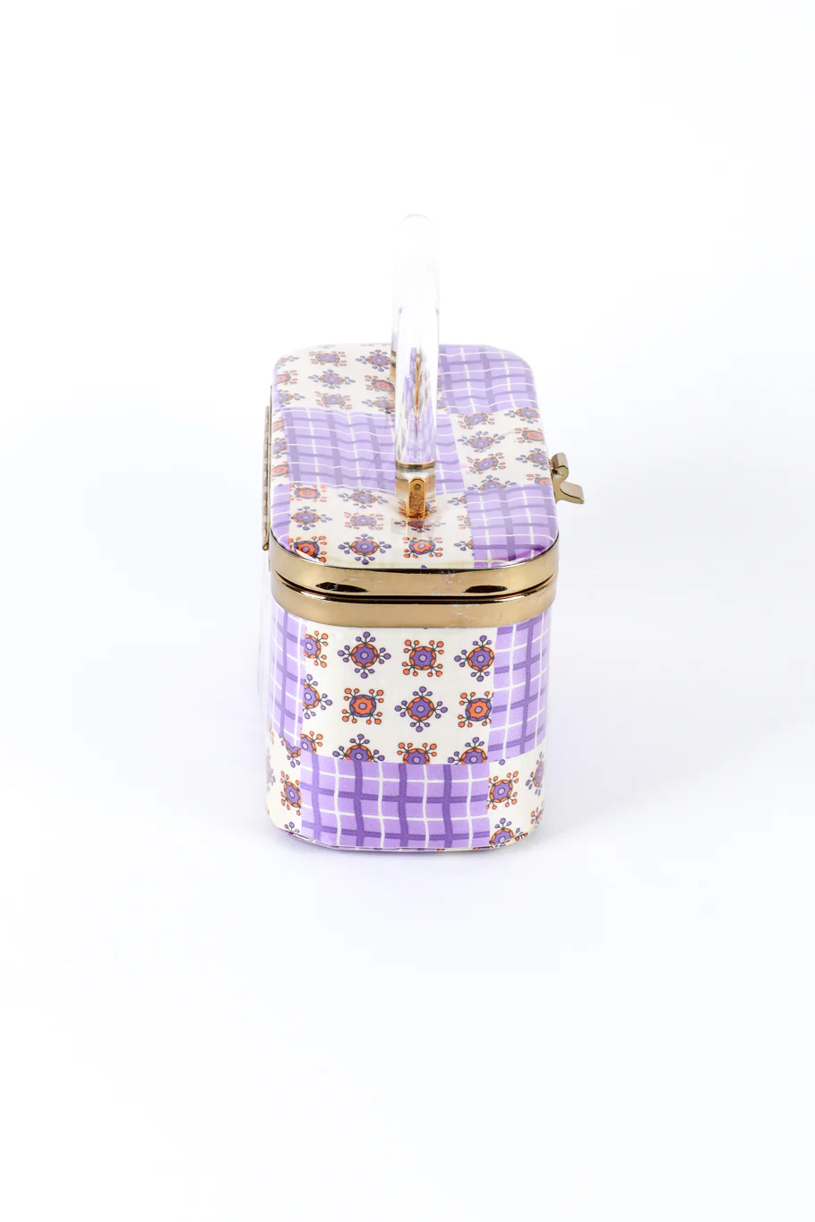 Gingham Box Bag & Scarf Set - Image 4