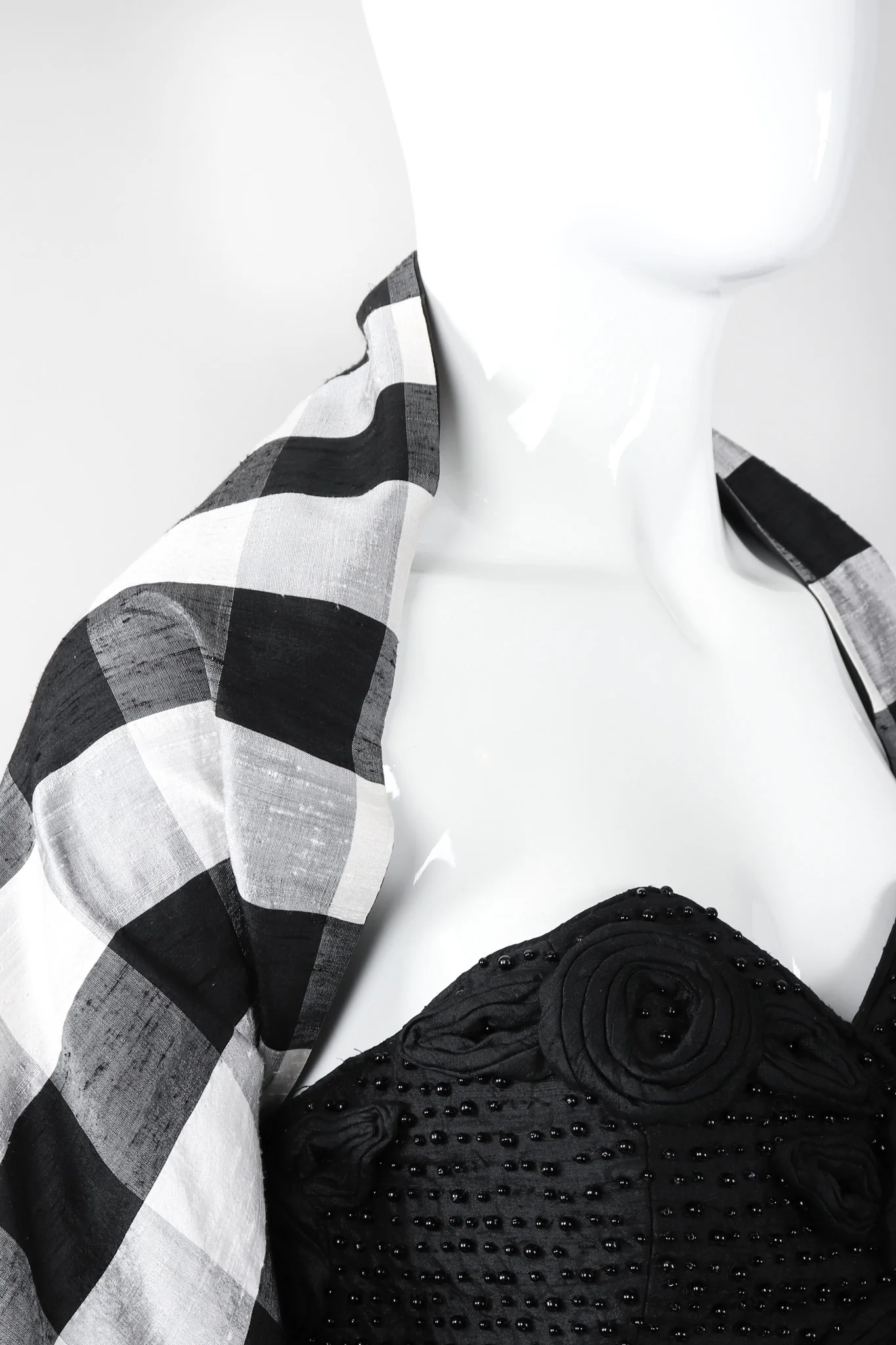 Gingham Bustier Ball Gown - Image 11