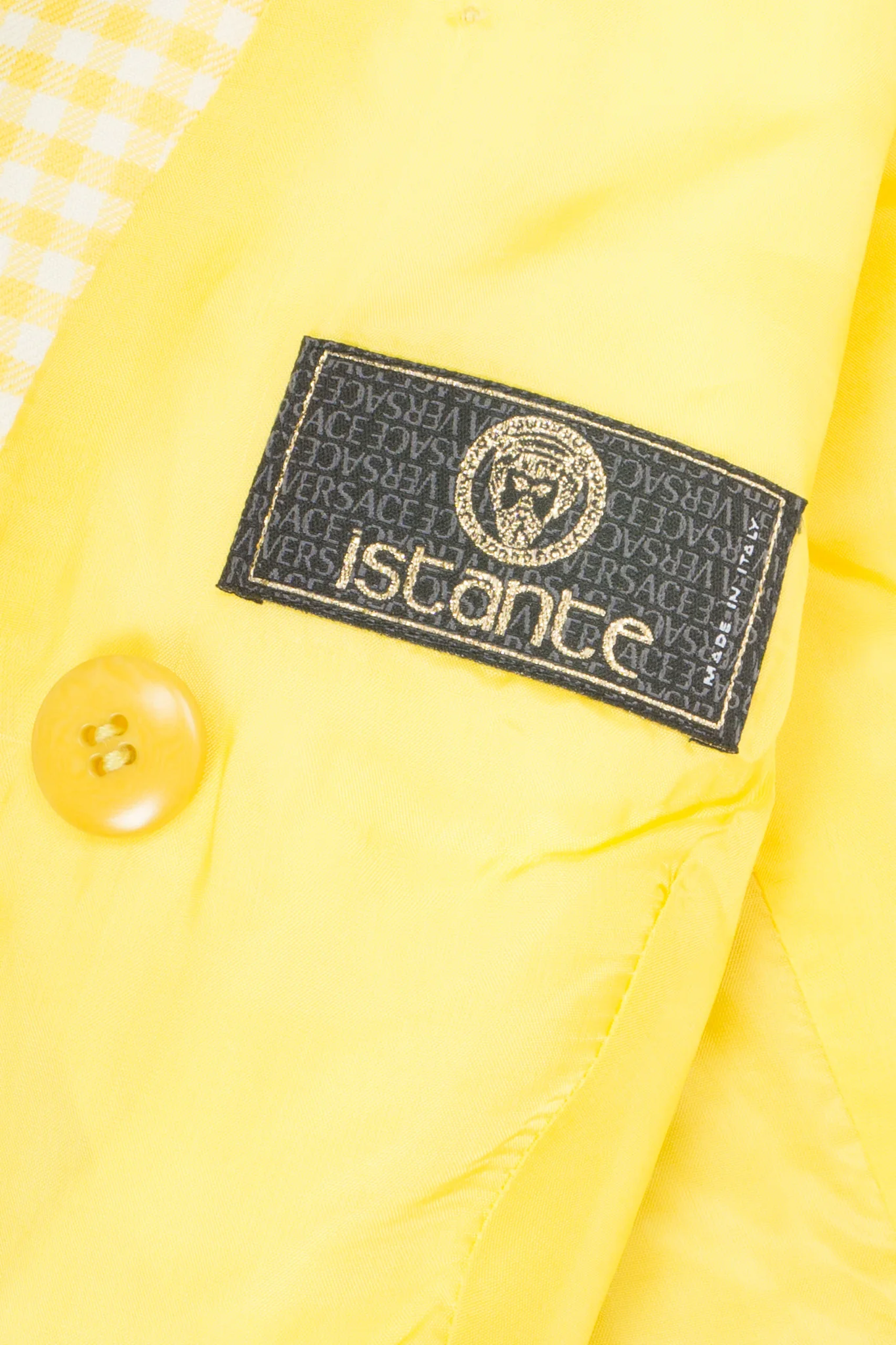 Gingham Double Breasted Letter Jacket - Image 13