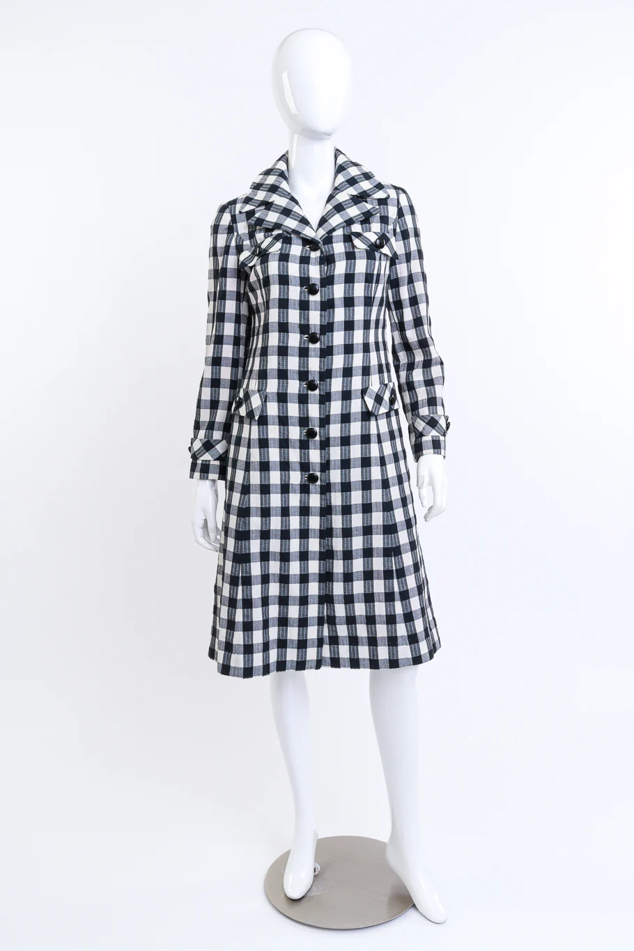 Gingham Trench Coat