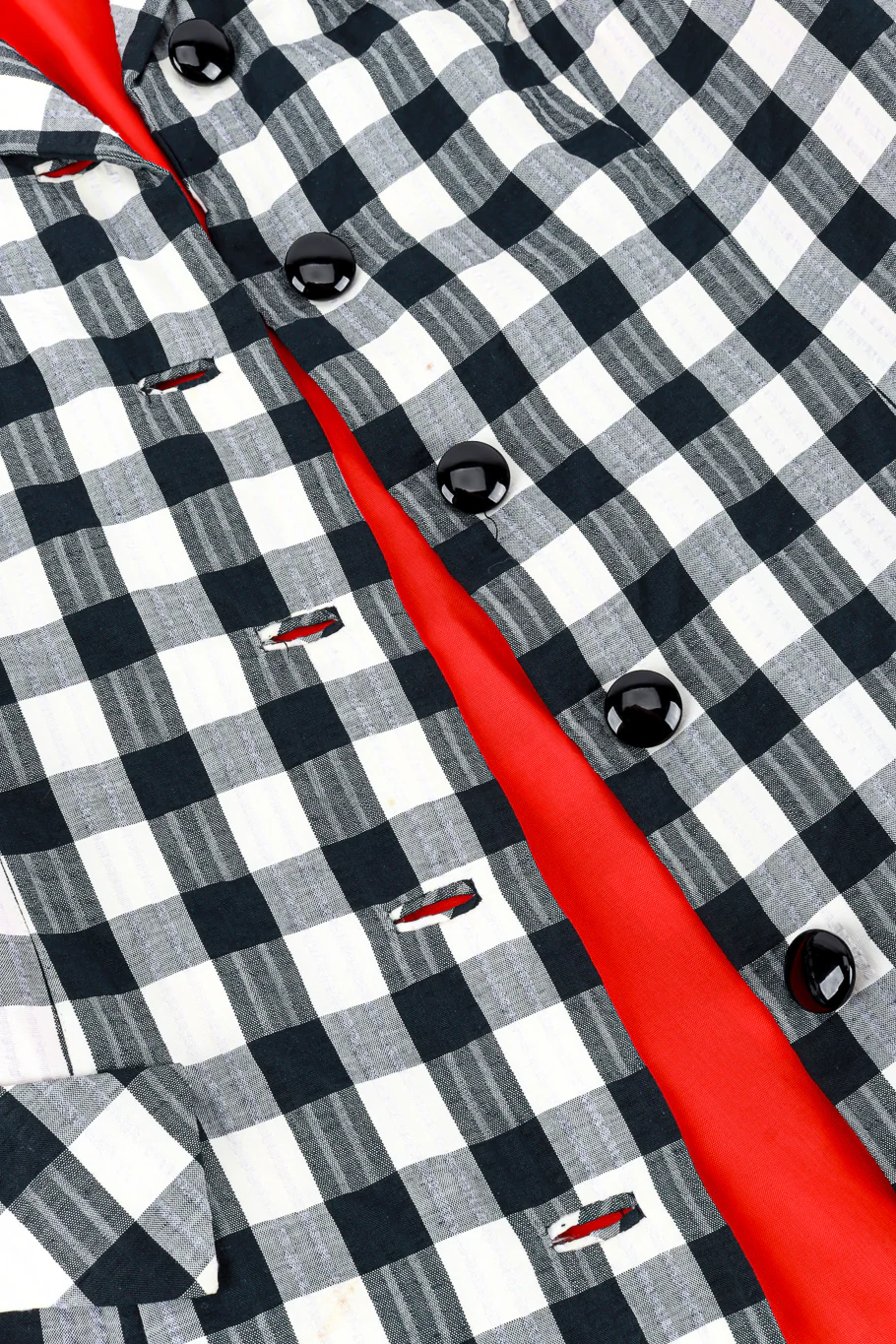 Gingham Trench Coat - Image 6