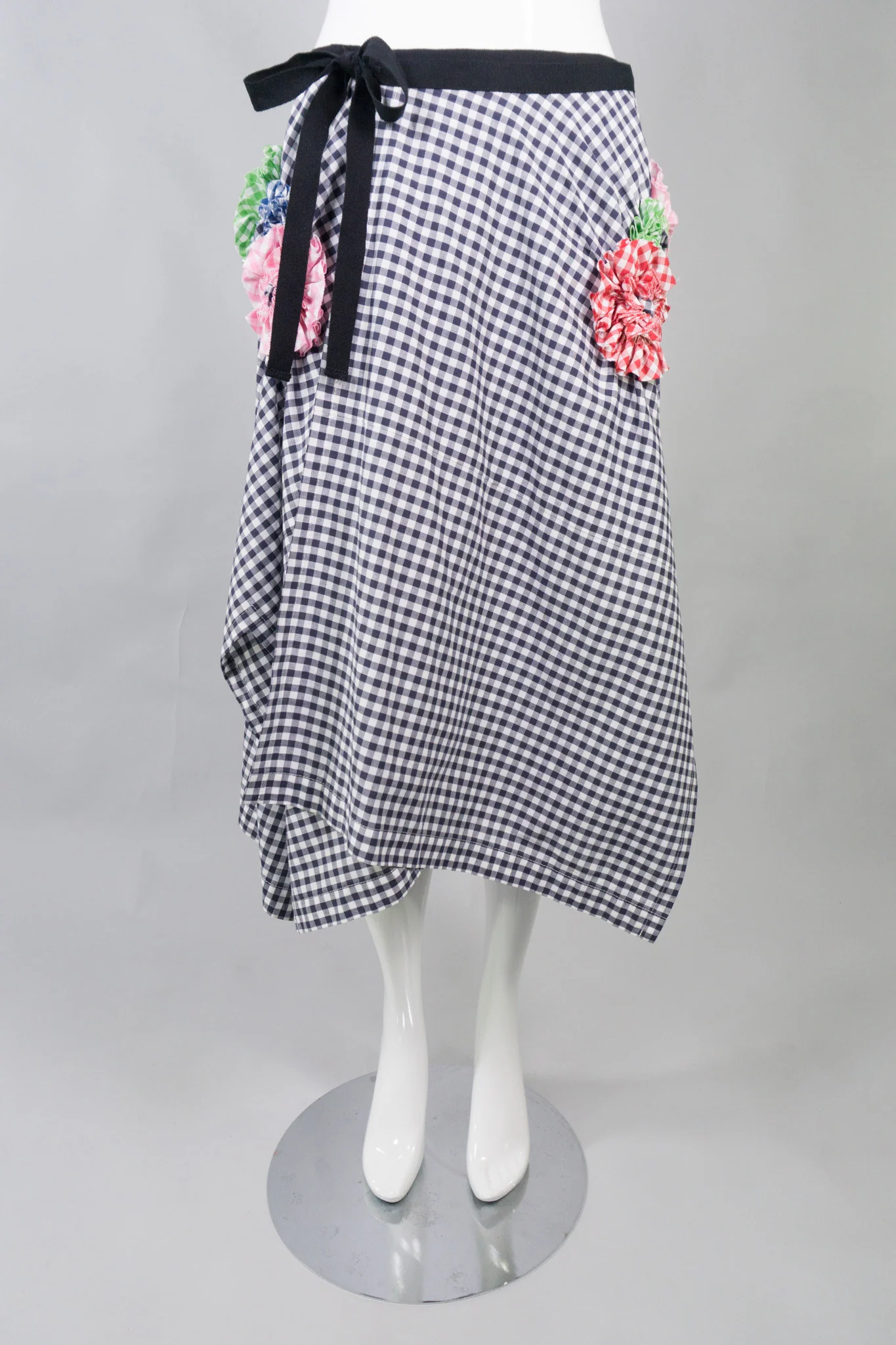 Gingham Wrap Skirt - Image 5