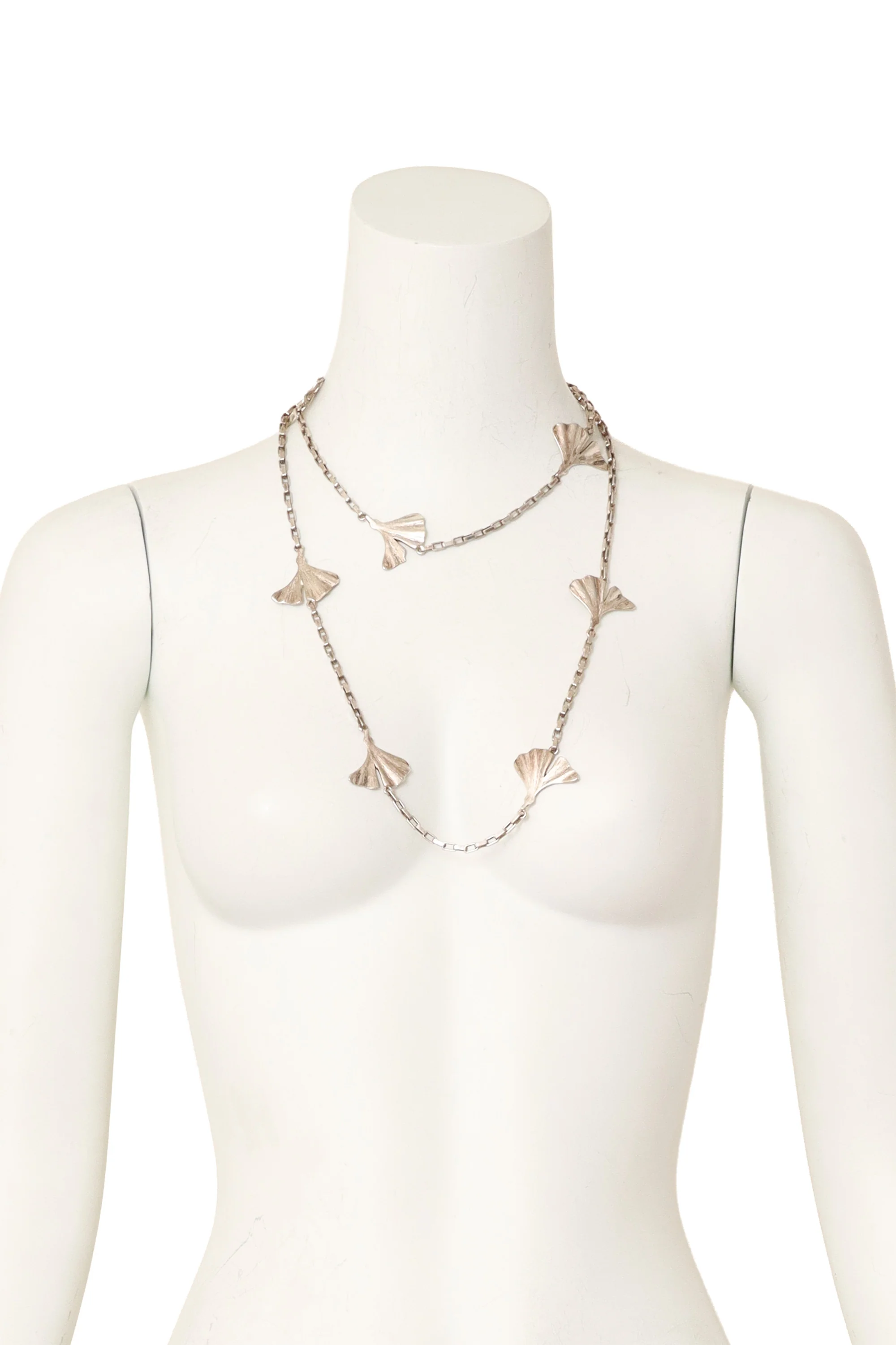 Ginkgo Leaf Station Necklace - Image 3