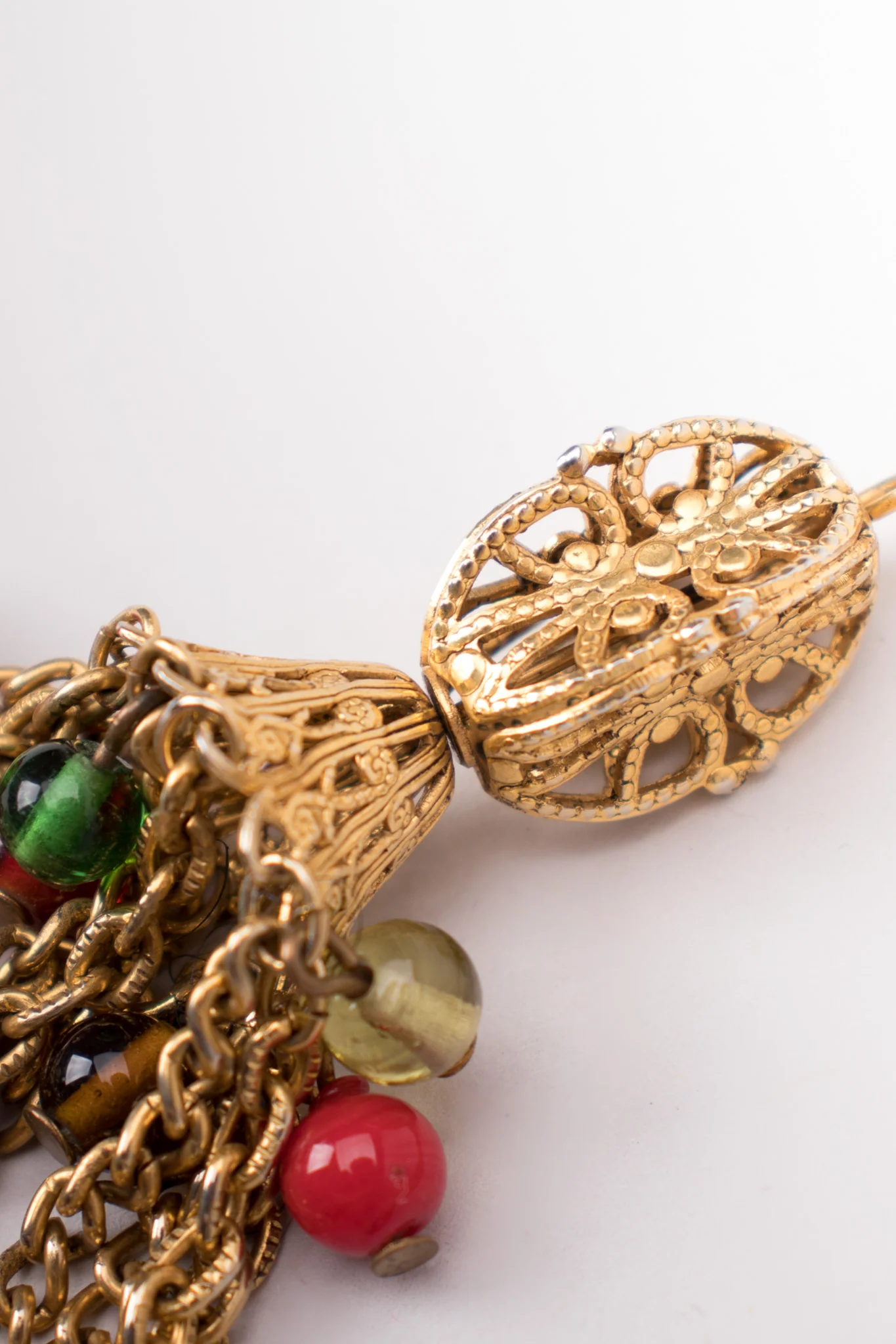 Glass Bead Tassel Necklace / Belt - Image 10