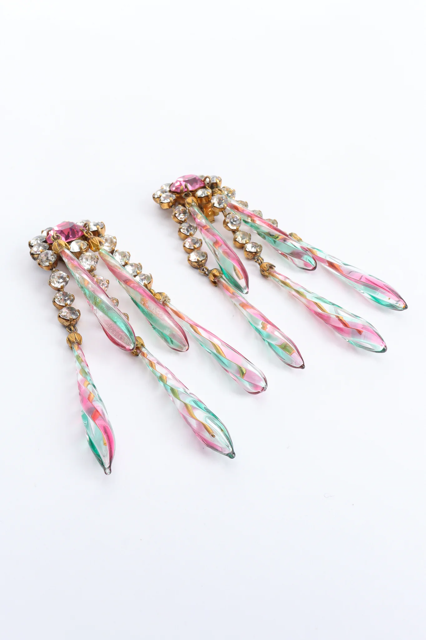 Glass Rod Crystal Chandelier Earrings - Image 5