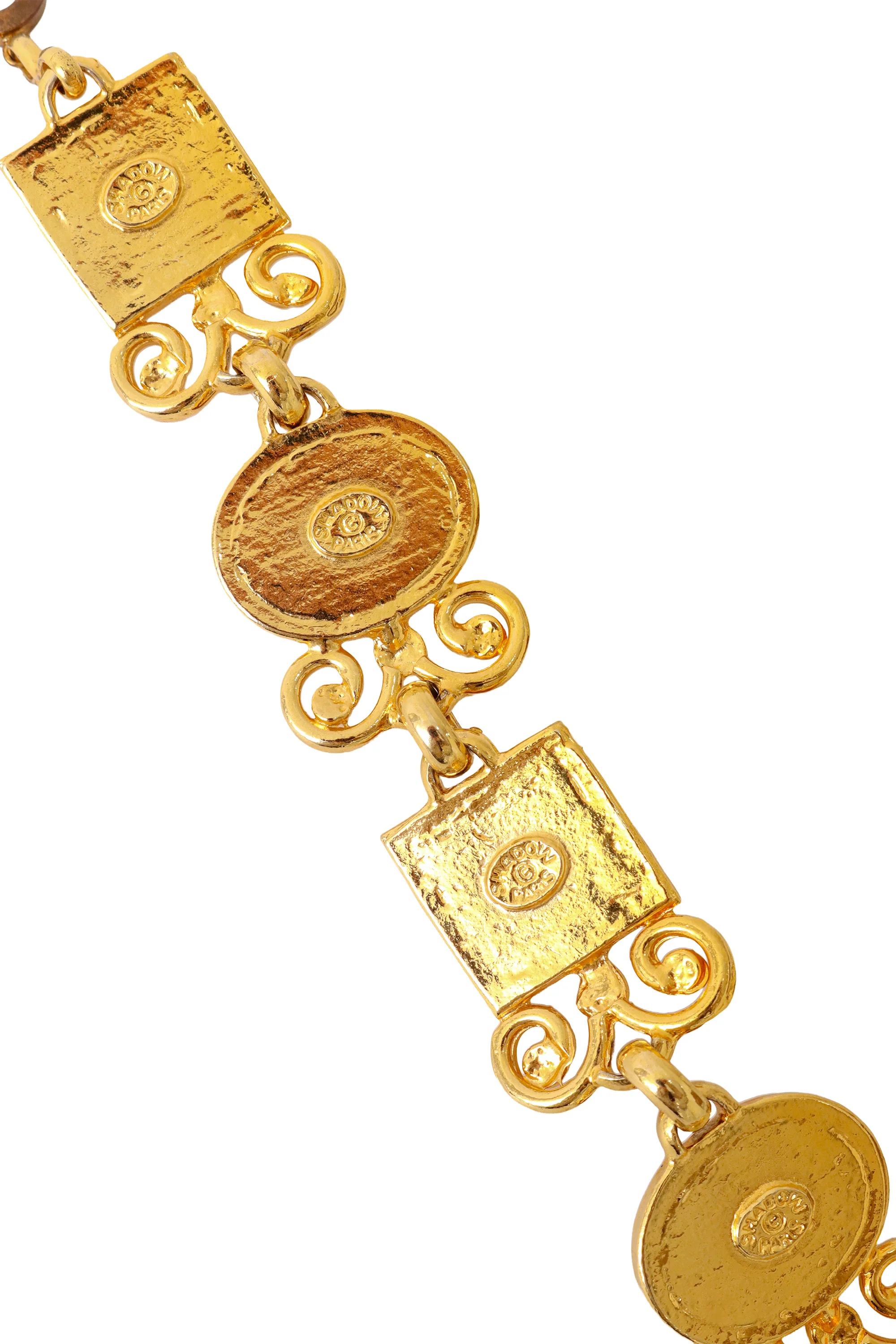 Glass Scroll Link Bracelet - Image 4