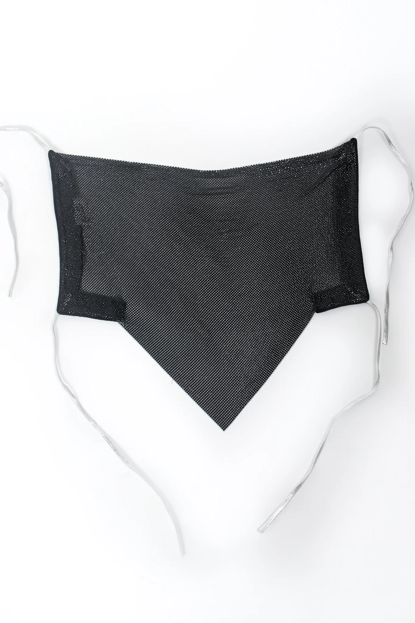 Glossy Black Metal Mesh Halter - Image 7