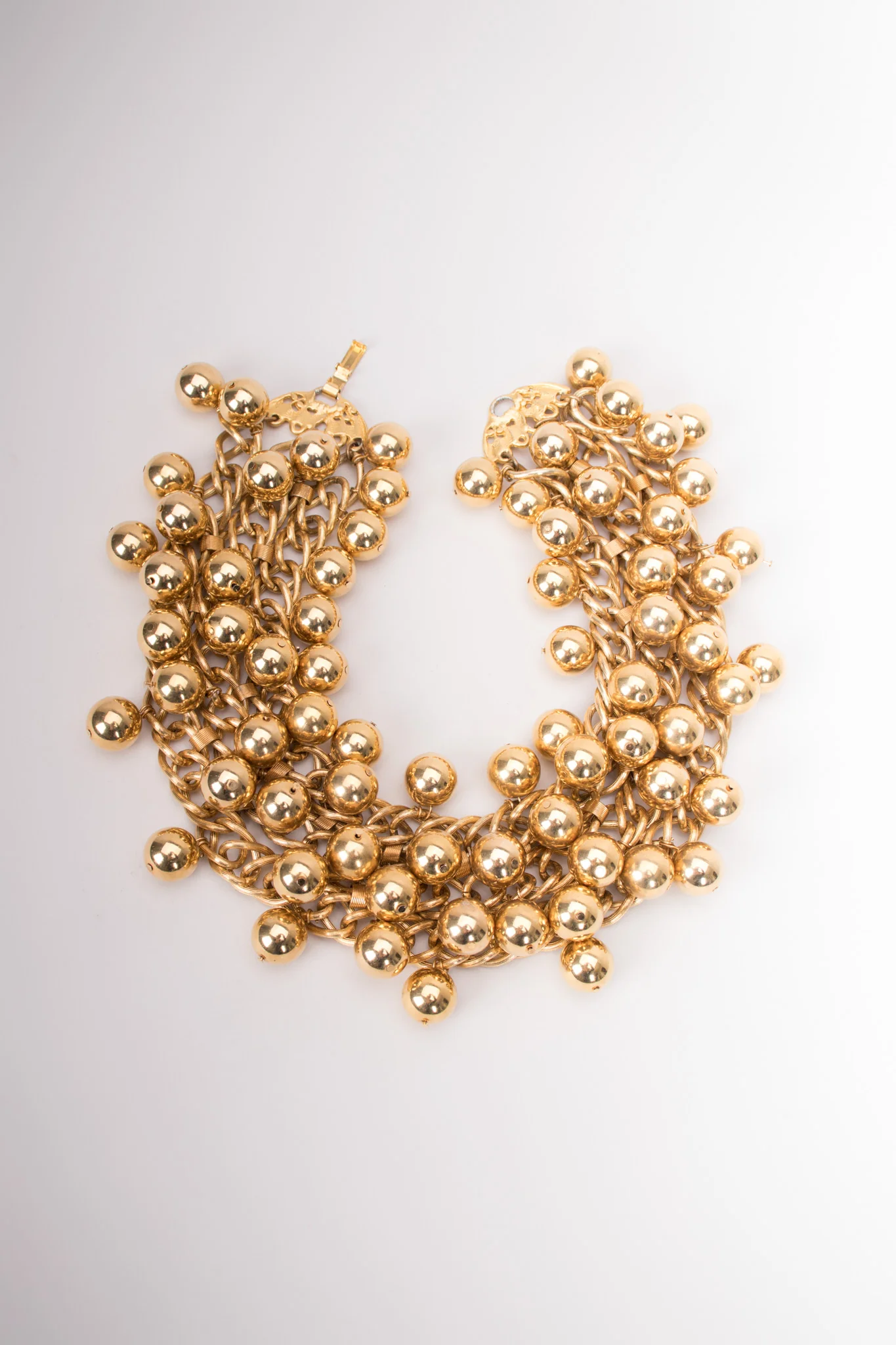 Gold Ball Collar Necklace - Image 3