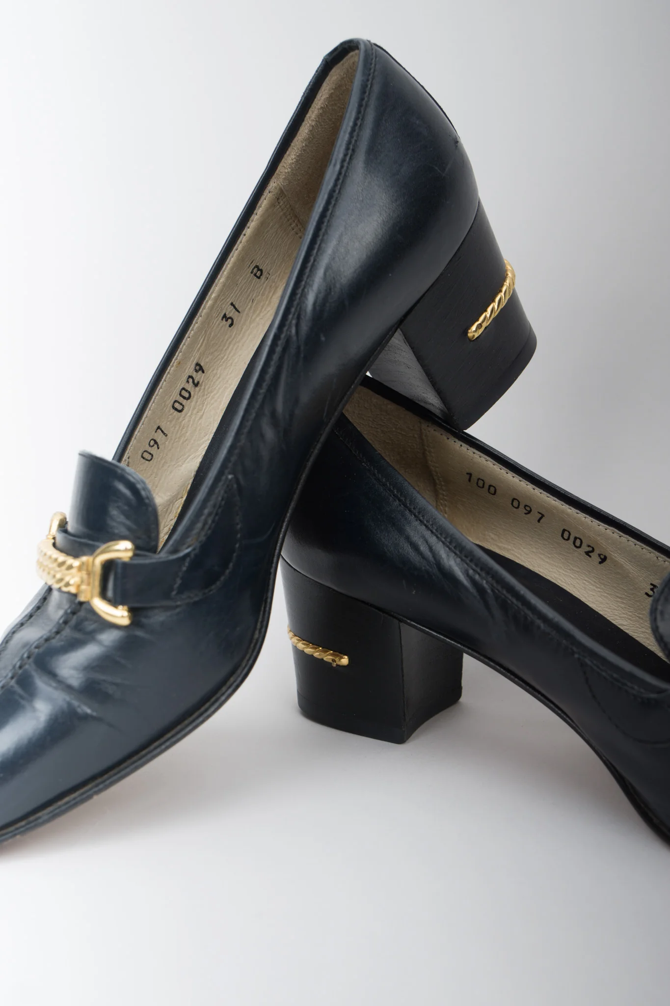 Gold Braid Heeled Loafers - Image 2