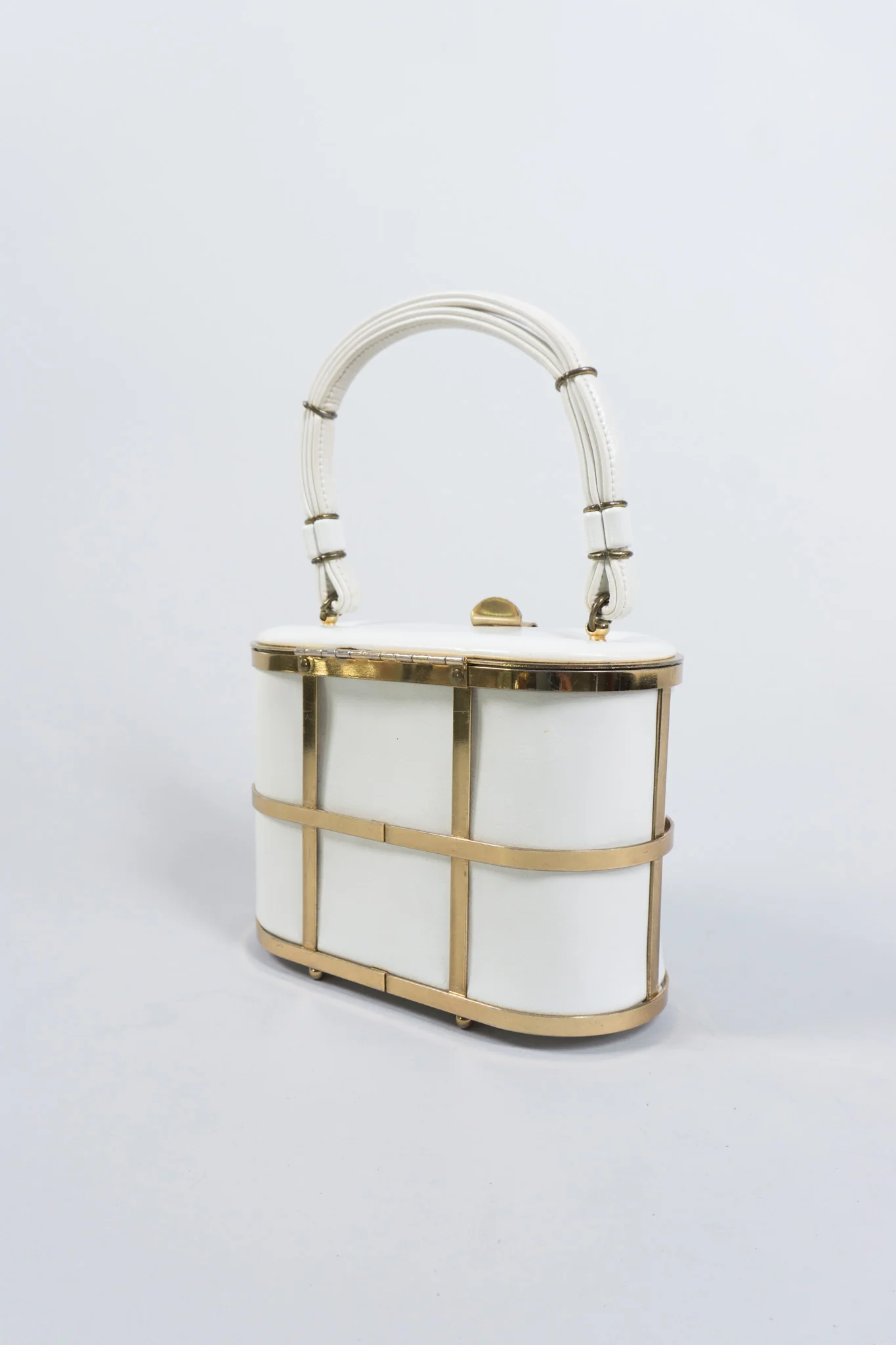Gold Cage Box Bag - Image 5