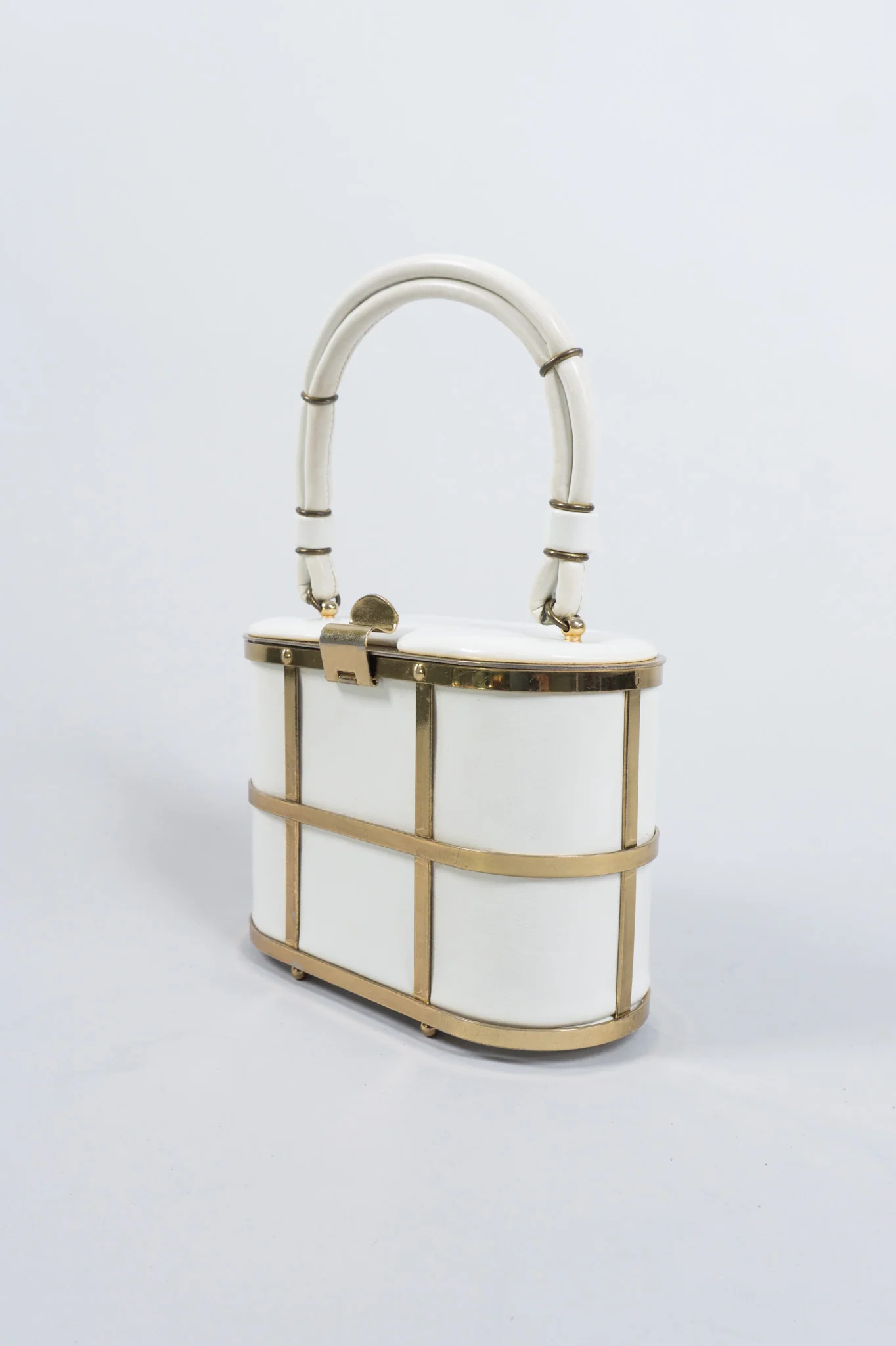 Gold Cage Box Bag - Image 9