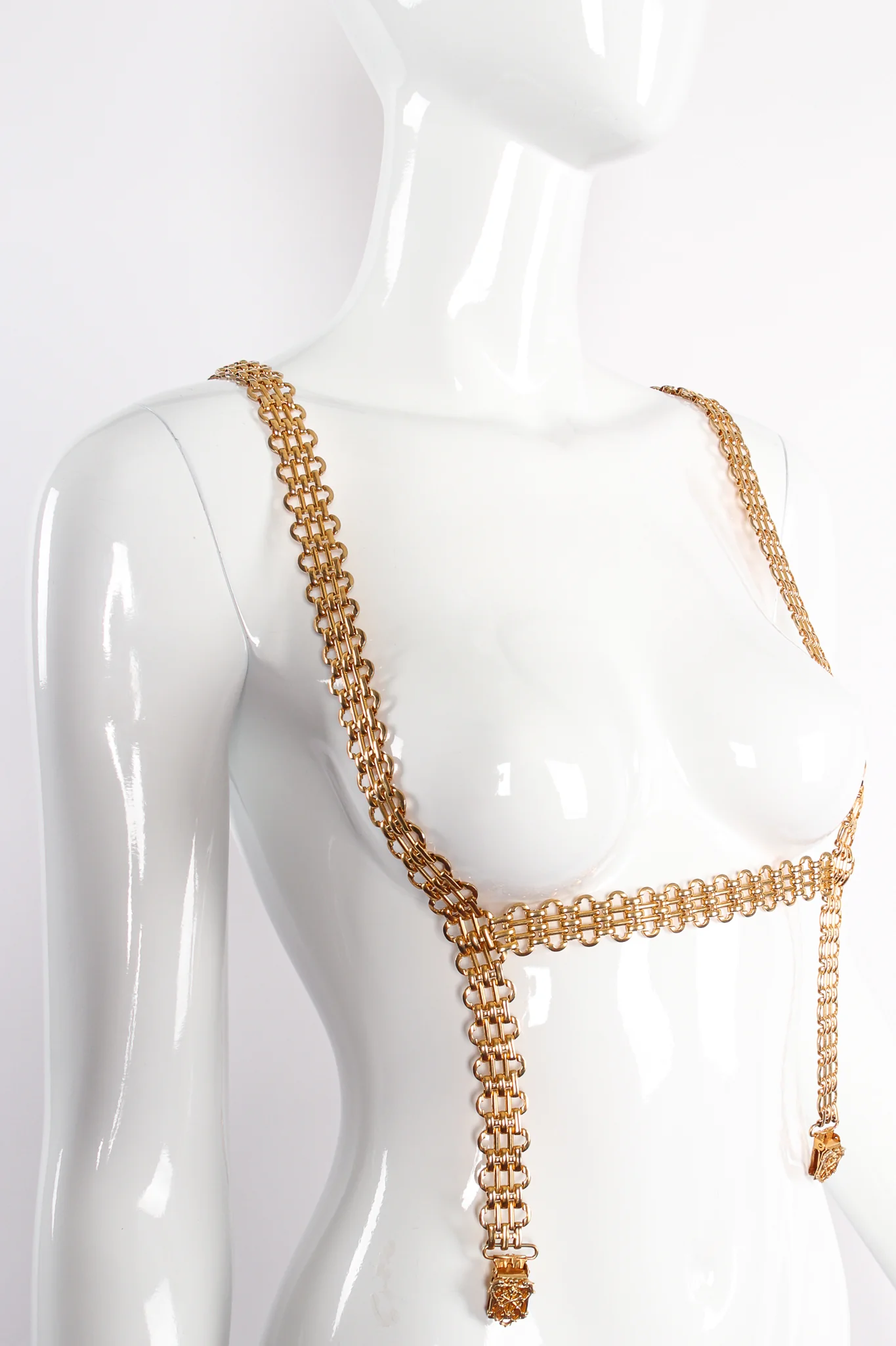 Gold Chain Harness Suspenders