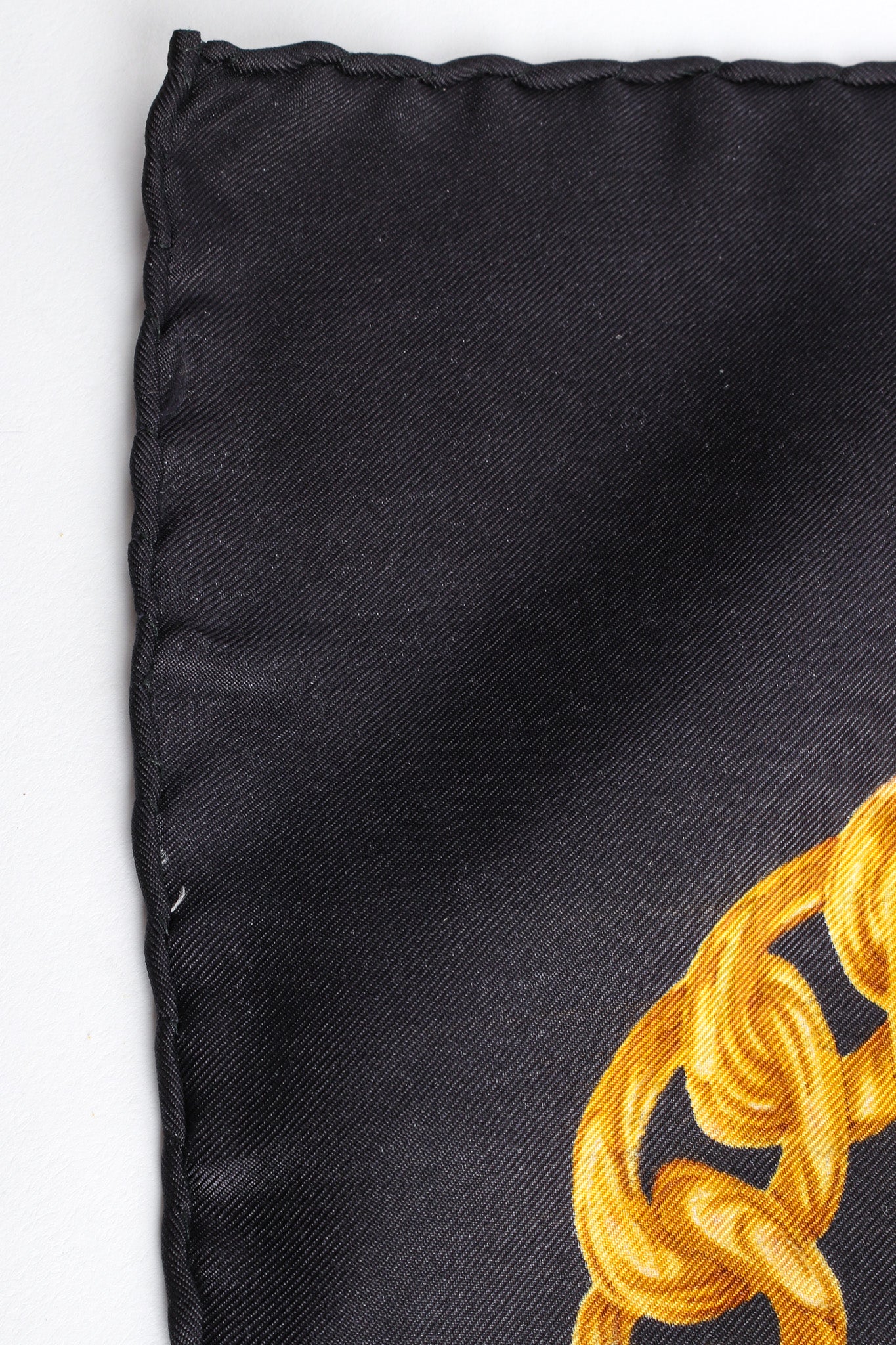 Chain Link Print Silk Scarf - Image 10