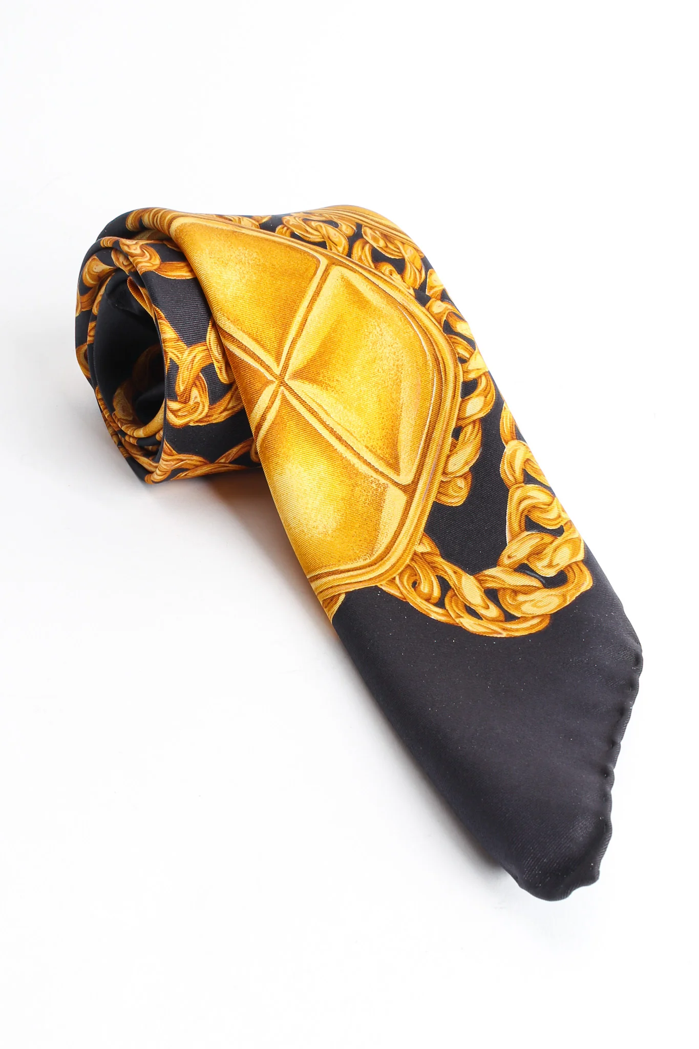 Chain Link Print Silk Scarf - Image 8