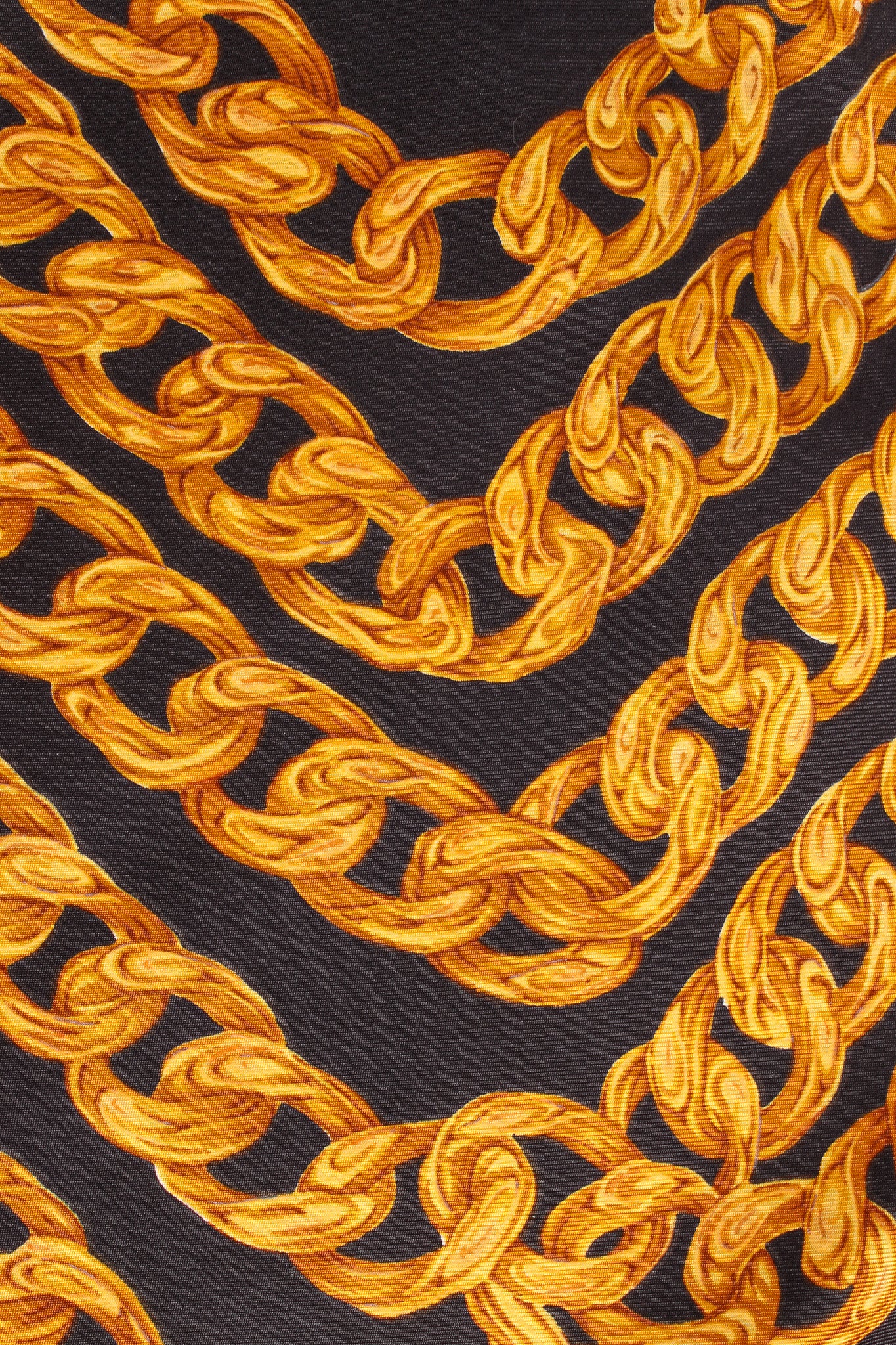 Chain Link Print Silk Scarf - Image 9