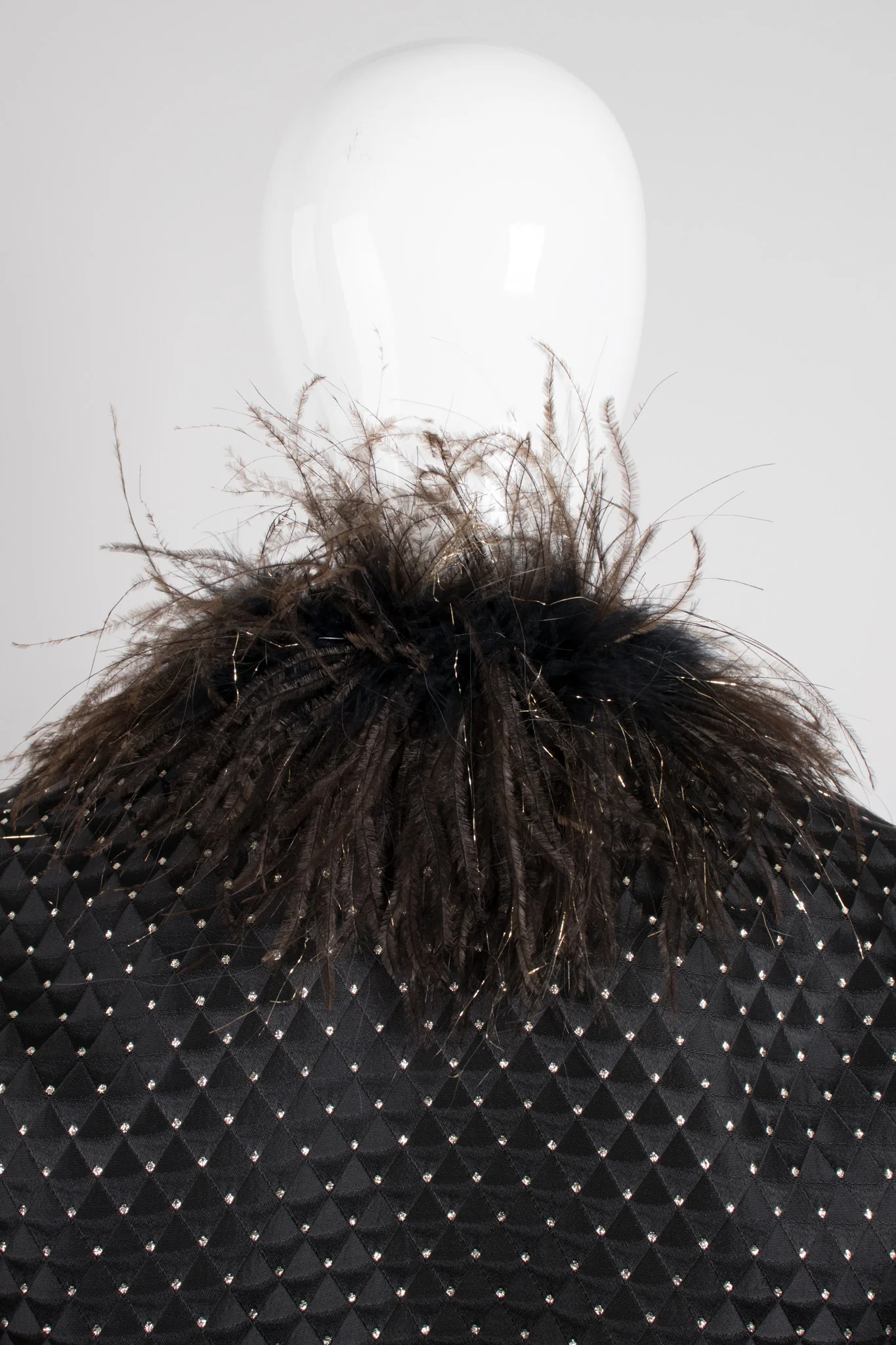 Gold Dotted Ostrich Jacket - Image 8
