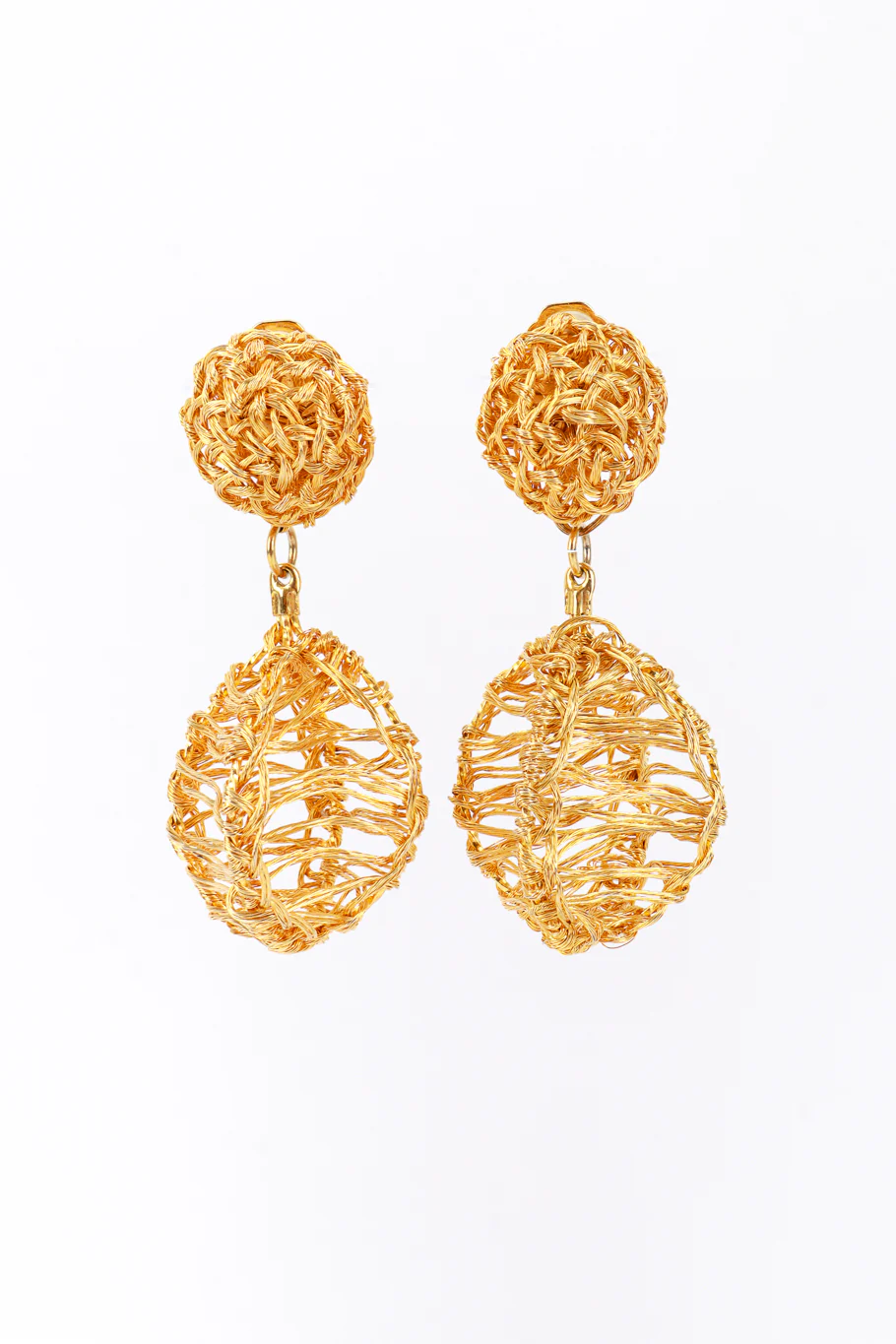 Gold Egg Drop Earrings