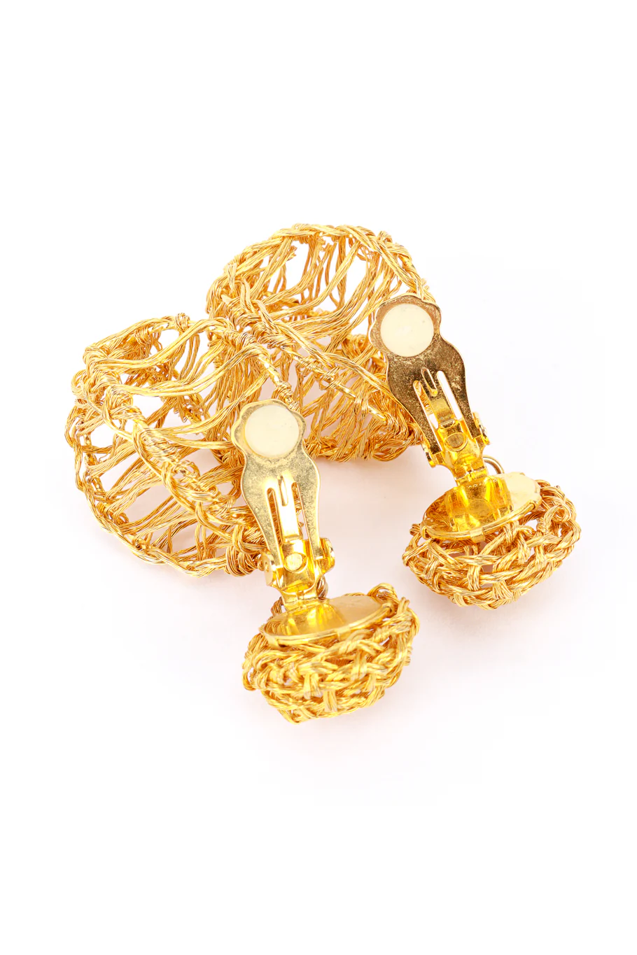 Gold Egg Drop Earrings - Image 6