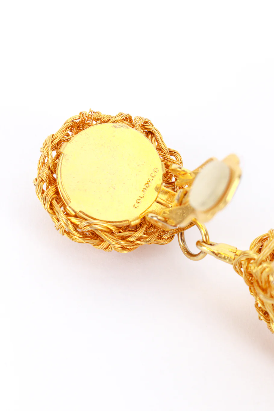 Gold Egg Drop Earrings - Image 7