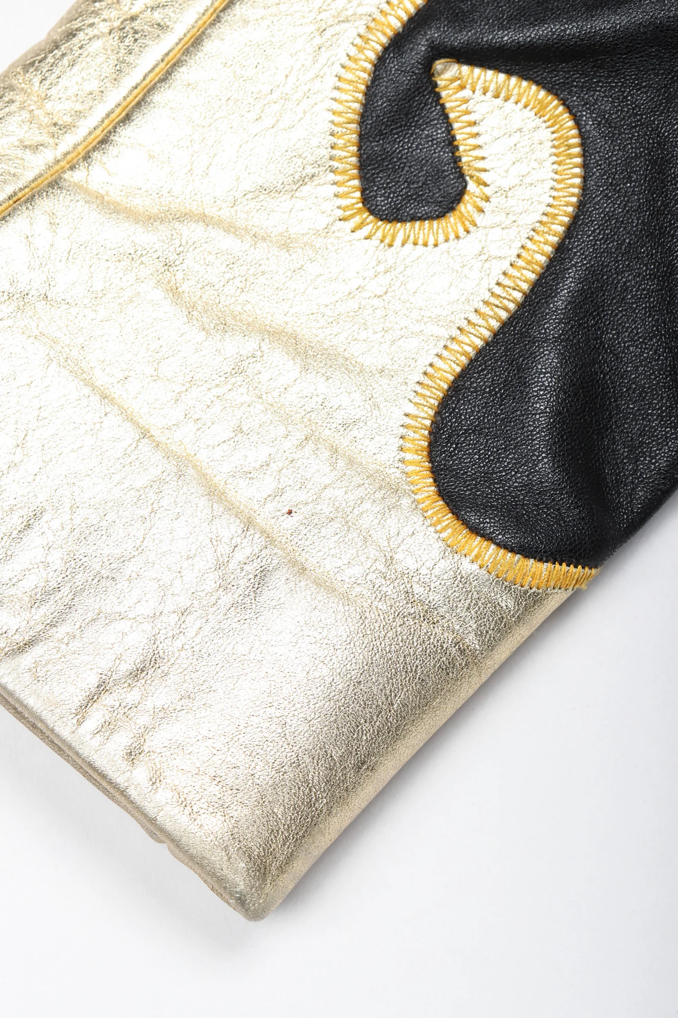Gold Flourish Leather Jacket - Image 16