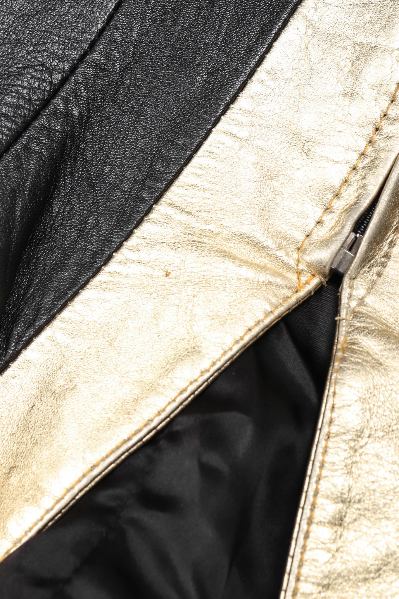 Gold Flourish Leather Jacket - Image 18