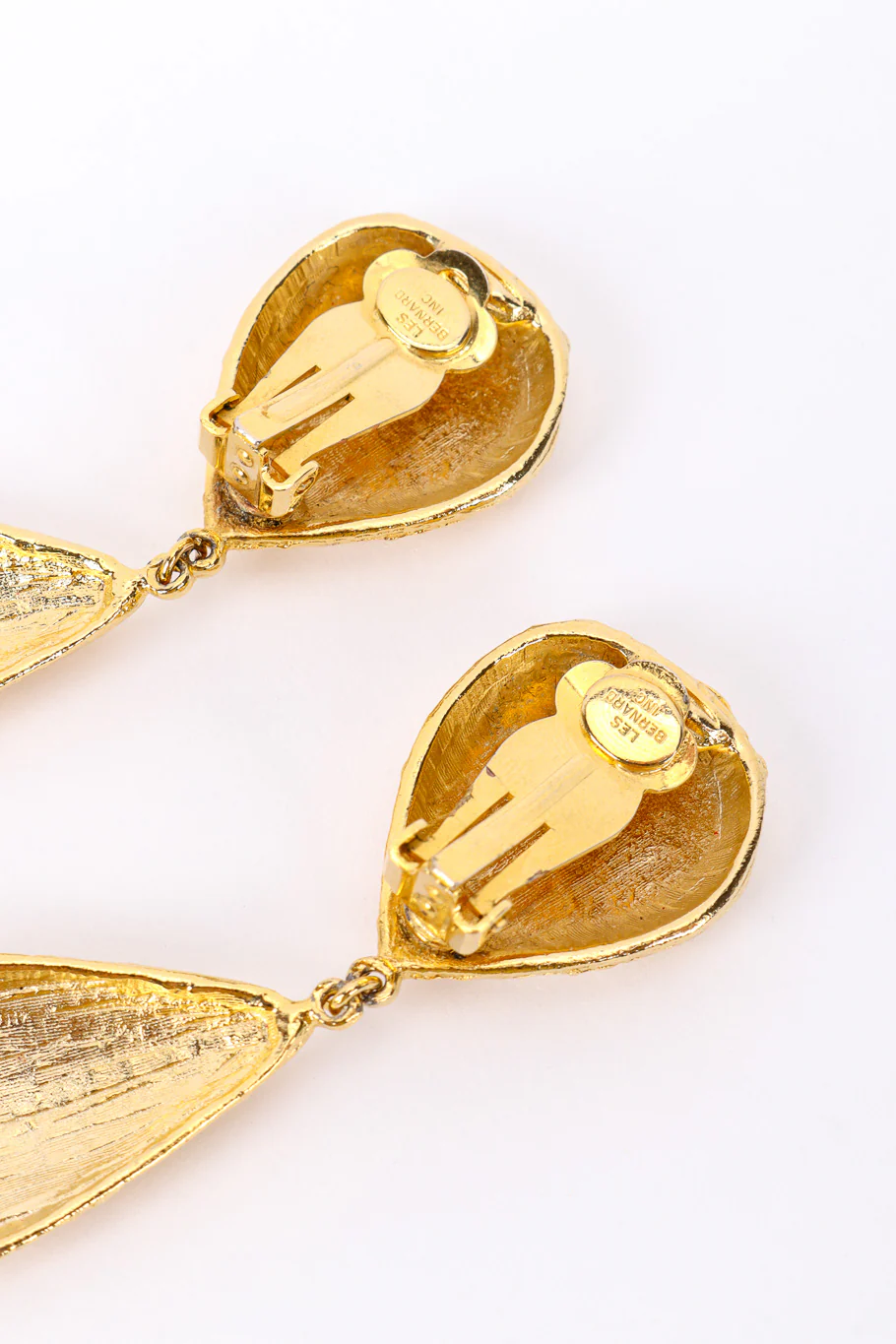 Gold Foil Drop Earrings - Image 5
