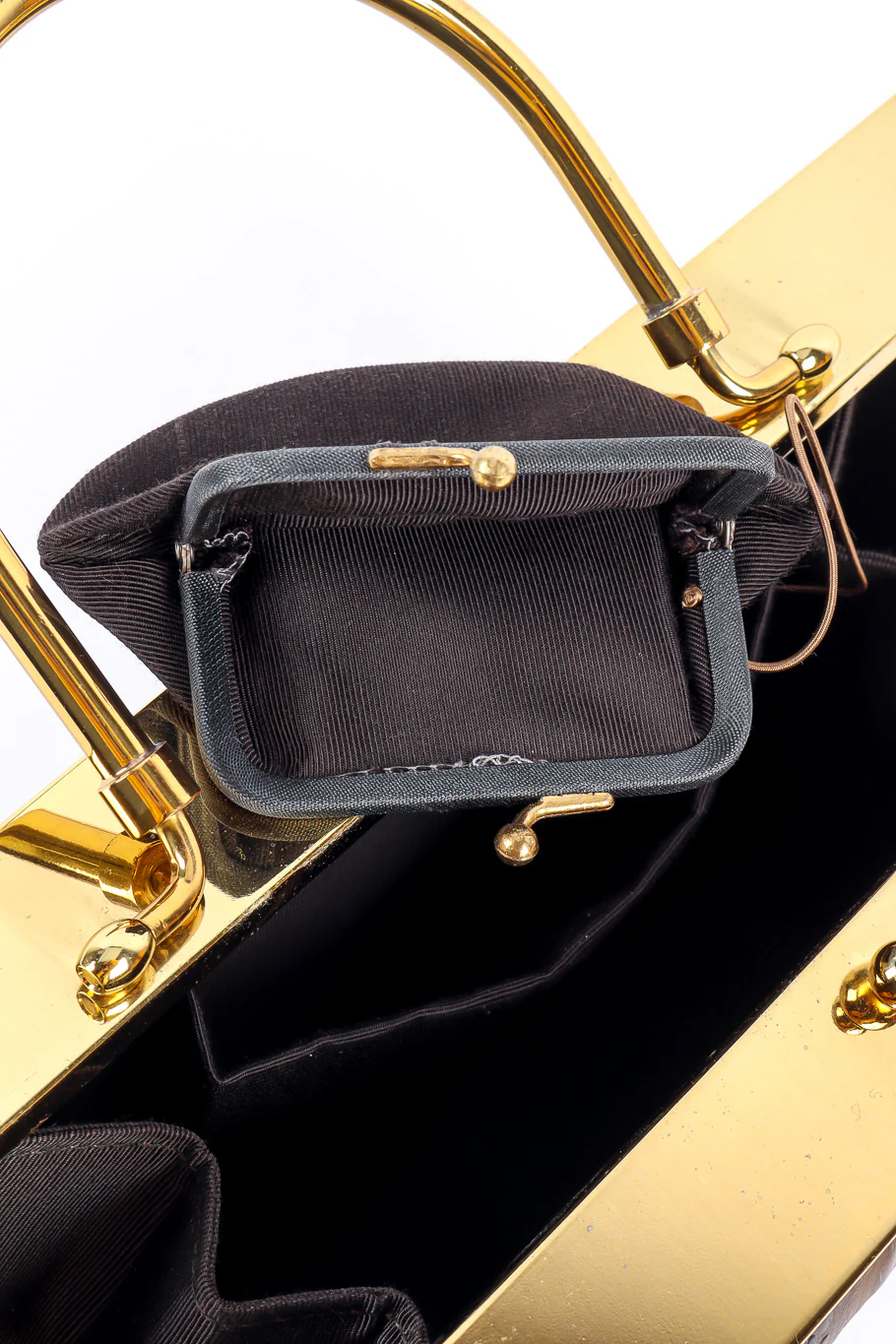 Gold Frame Embossed Box Bag - Image 11