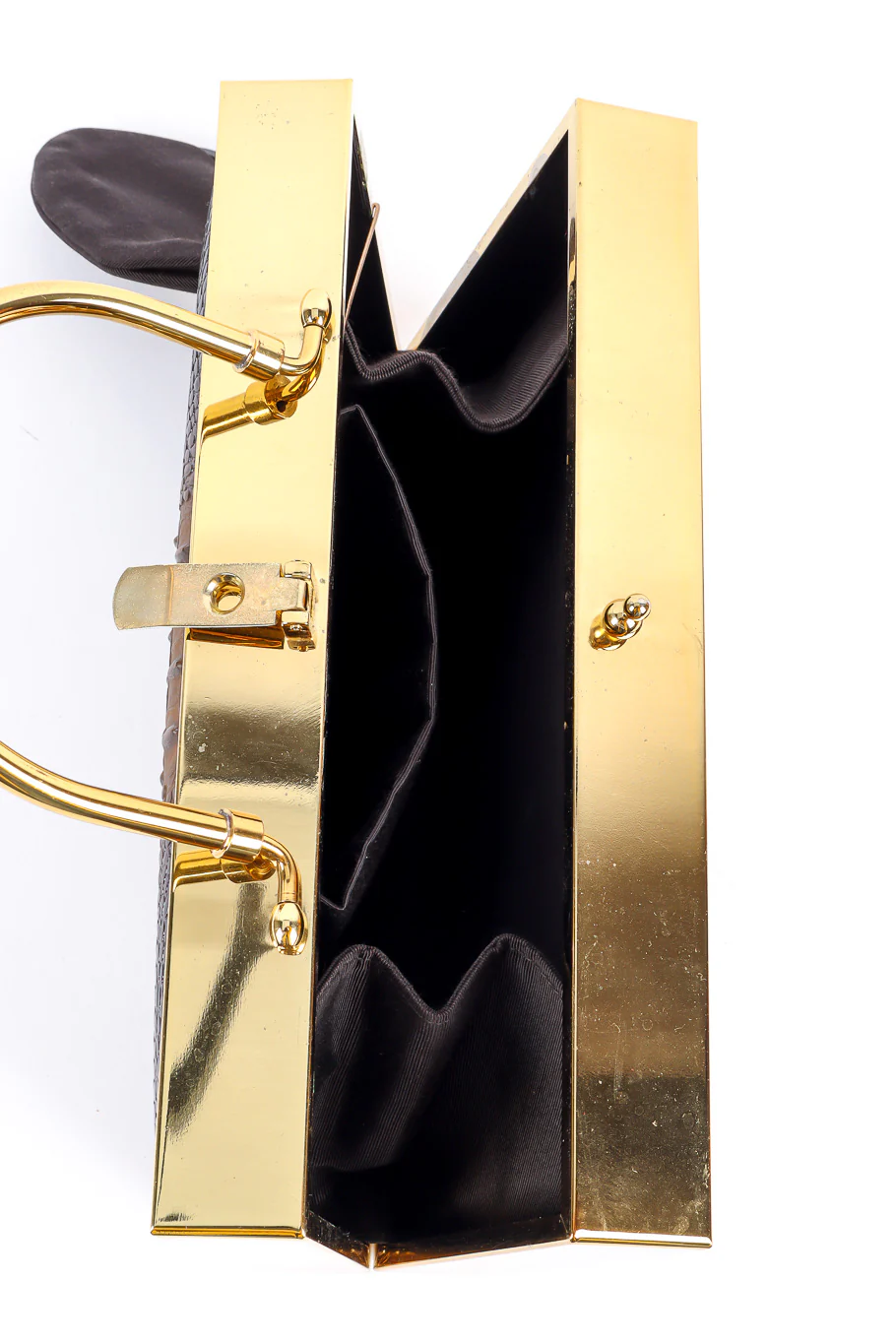 Gold Frame Embossed Box Bag - Image 13
