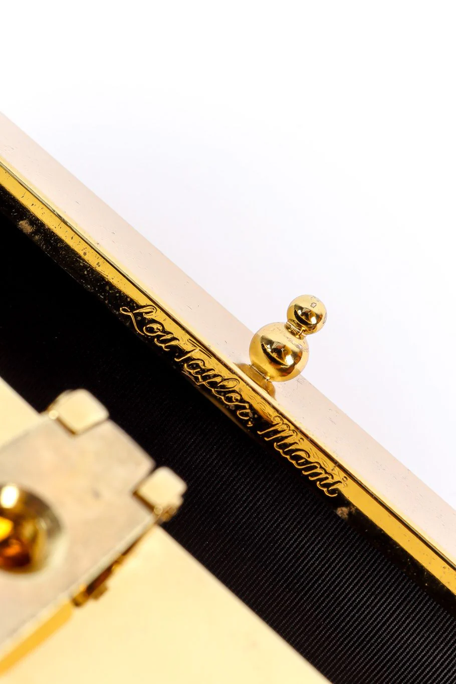 Gold Frame Embossed Box Bag - Image 16