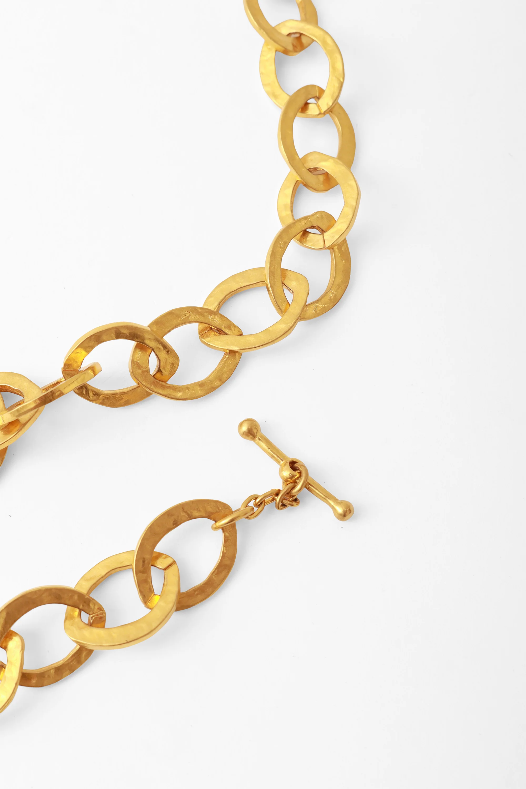 Gold Hammered Hoop Chain Belt/Necklace - Image 4