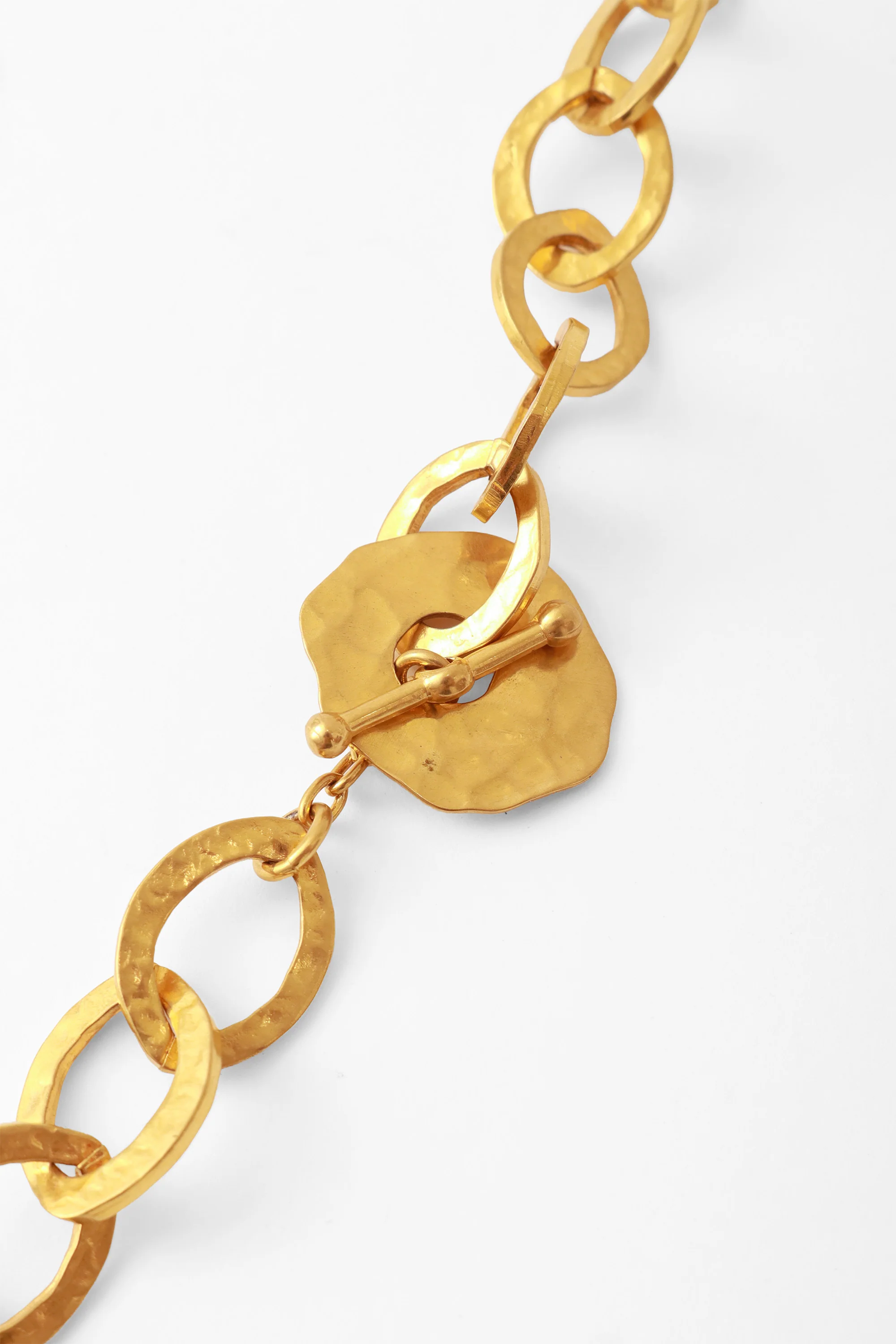 Gold Hammered Hoop Chain Belt/Necklace - Image 5