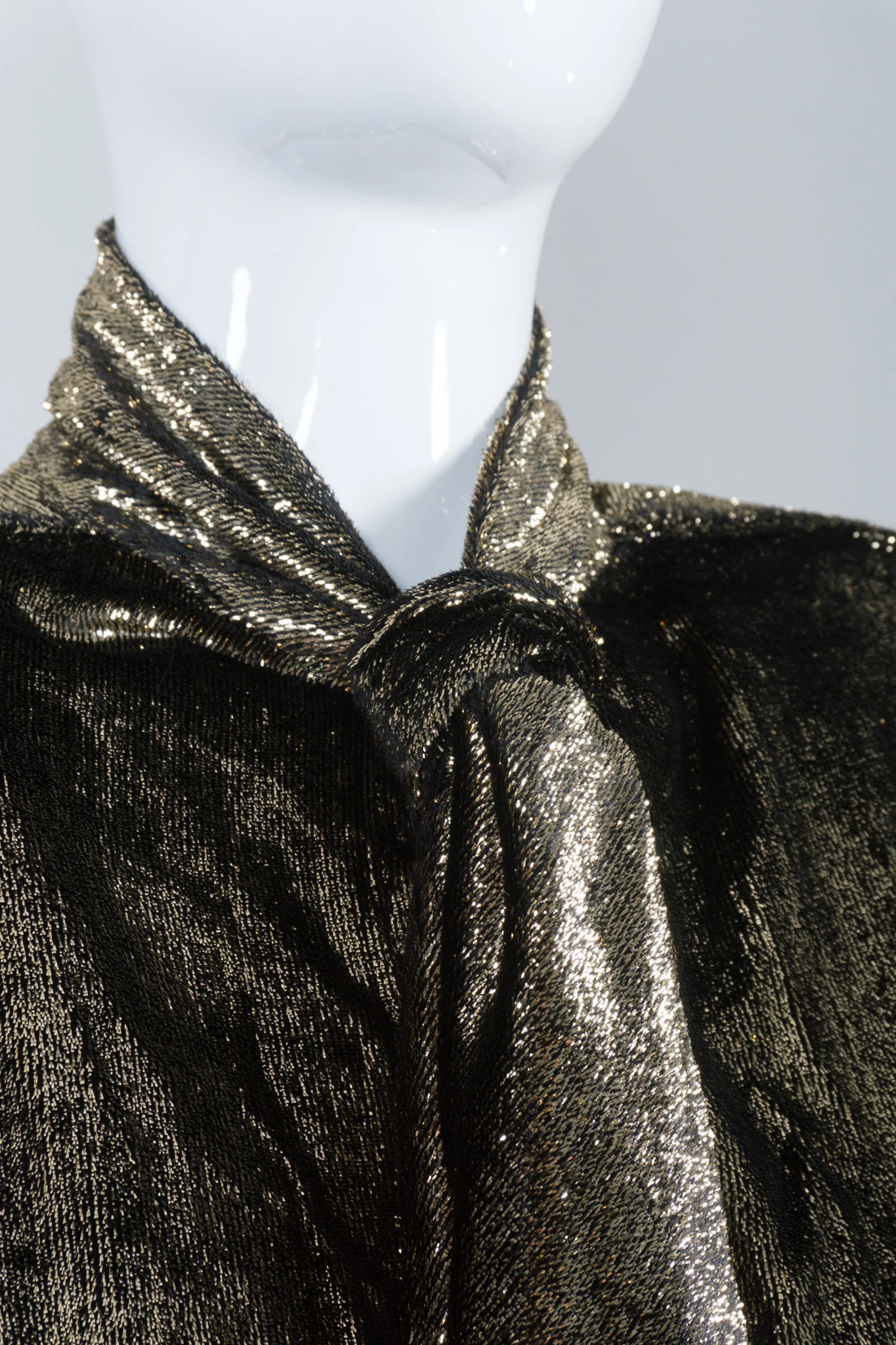 Gold Lamé Velvet Blouse - Image 11