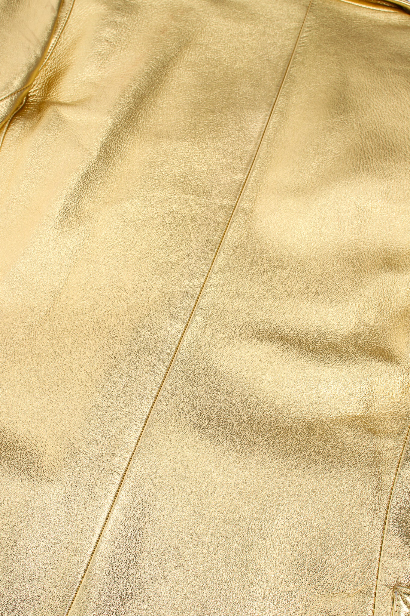 Gold Leather Lamé Jacket - Image 19