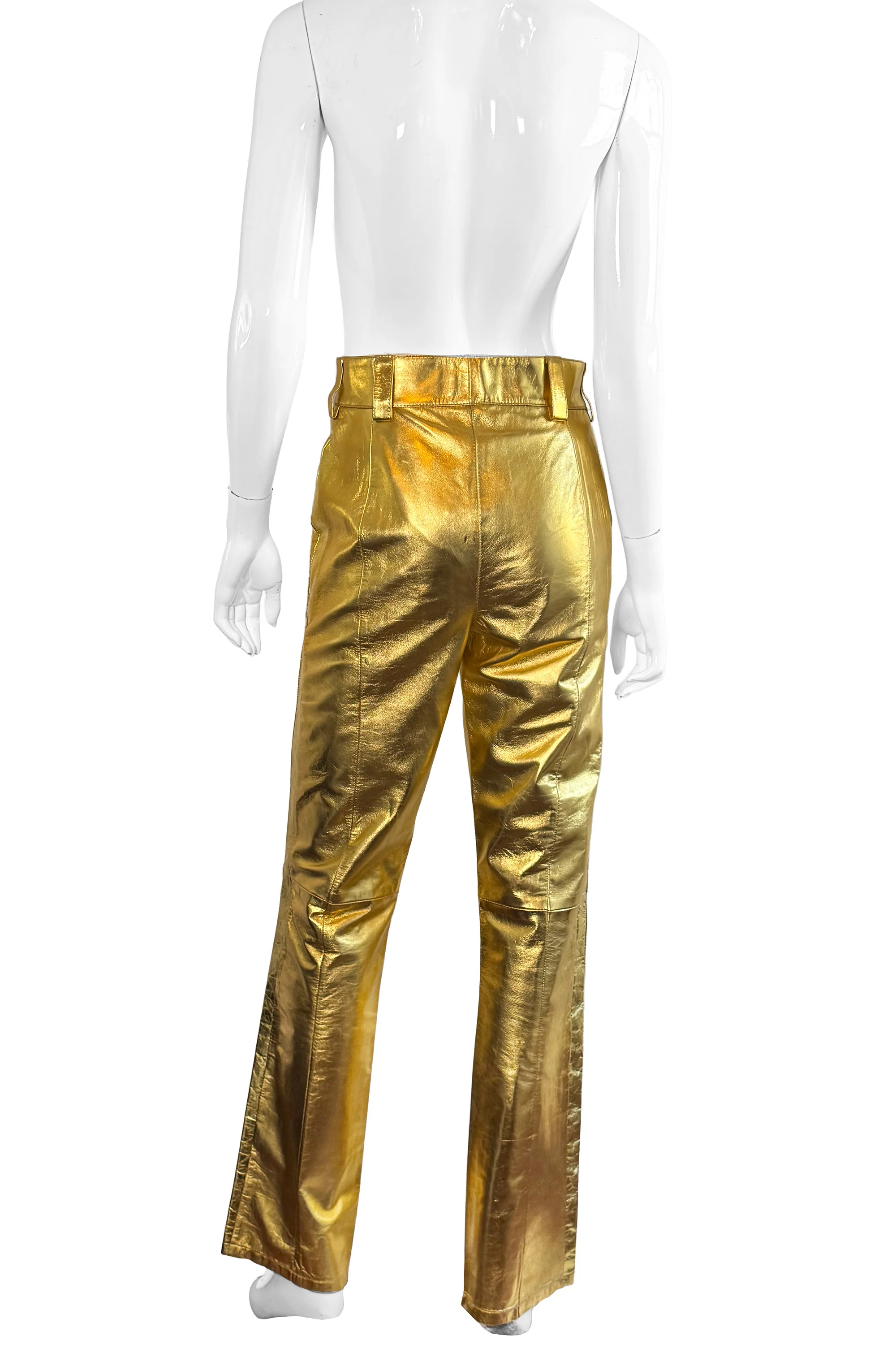 Gold Leather Pants - Image 3