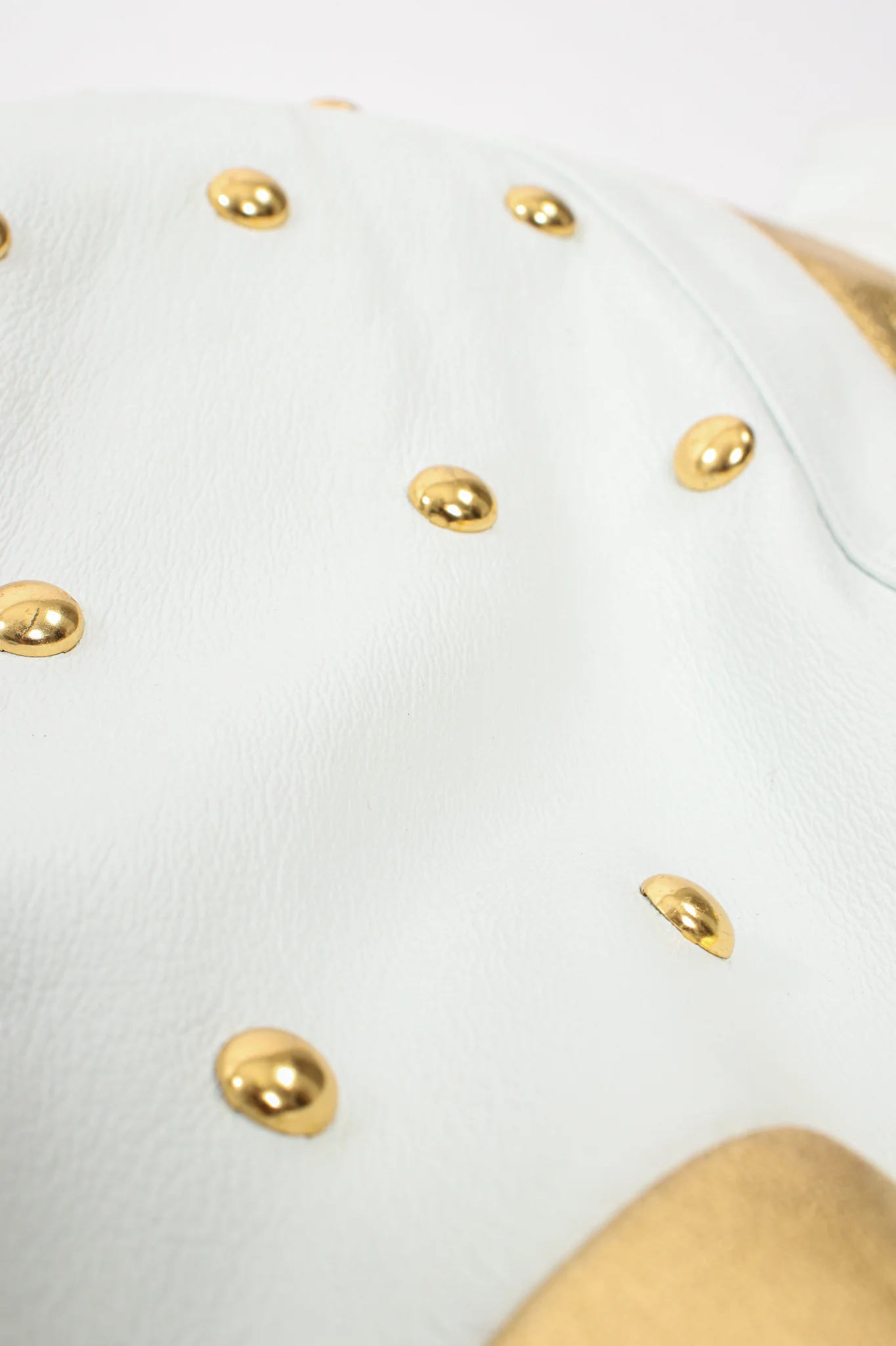 Mixed Metallic Leather Jacket - Image 9