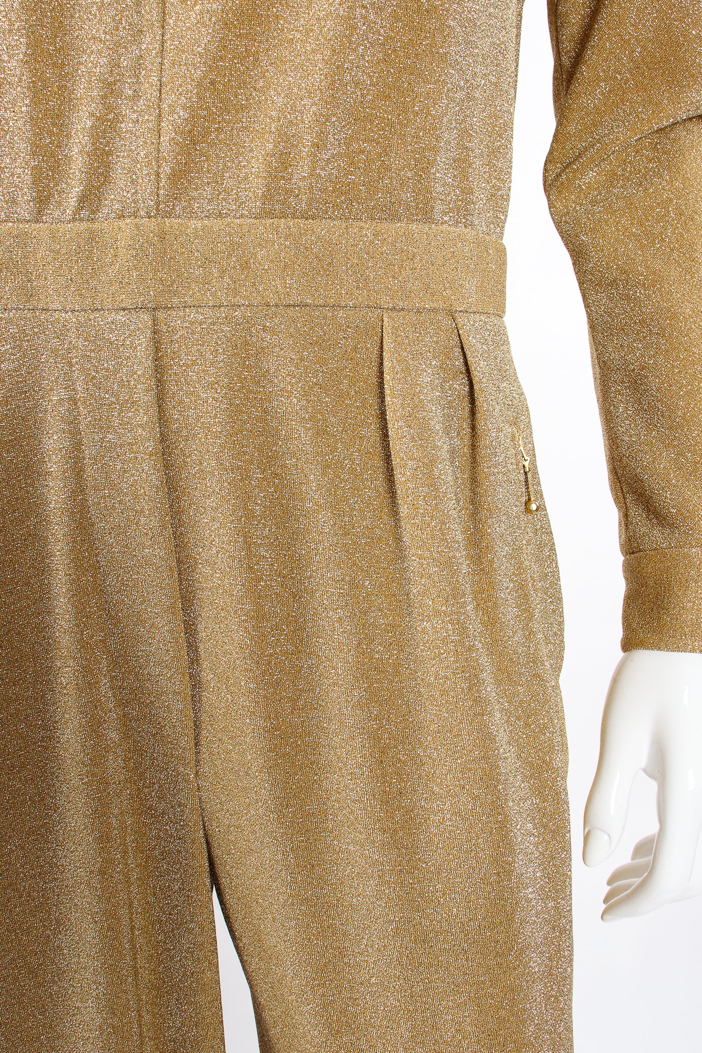 Gold Lurex Jumpsuit - Image 10