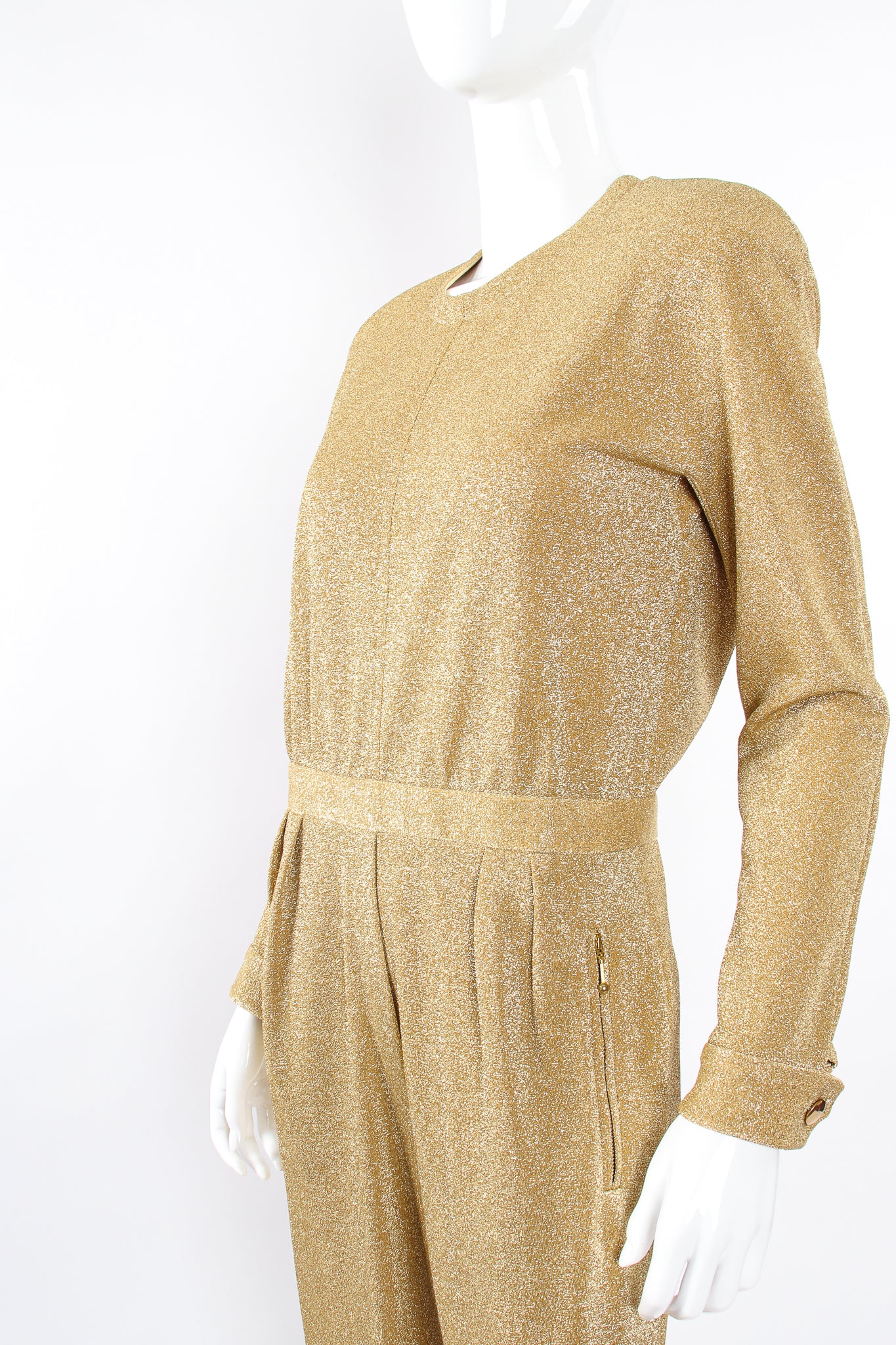 Gold Lurex Jumpsuit - Image 4