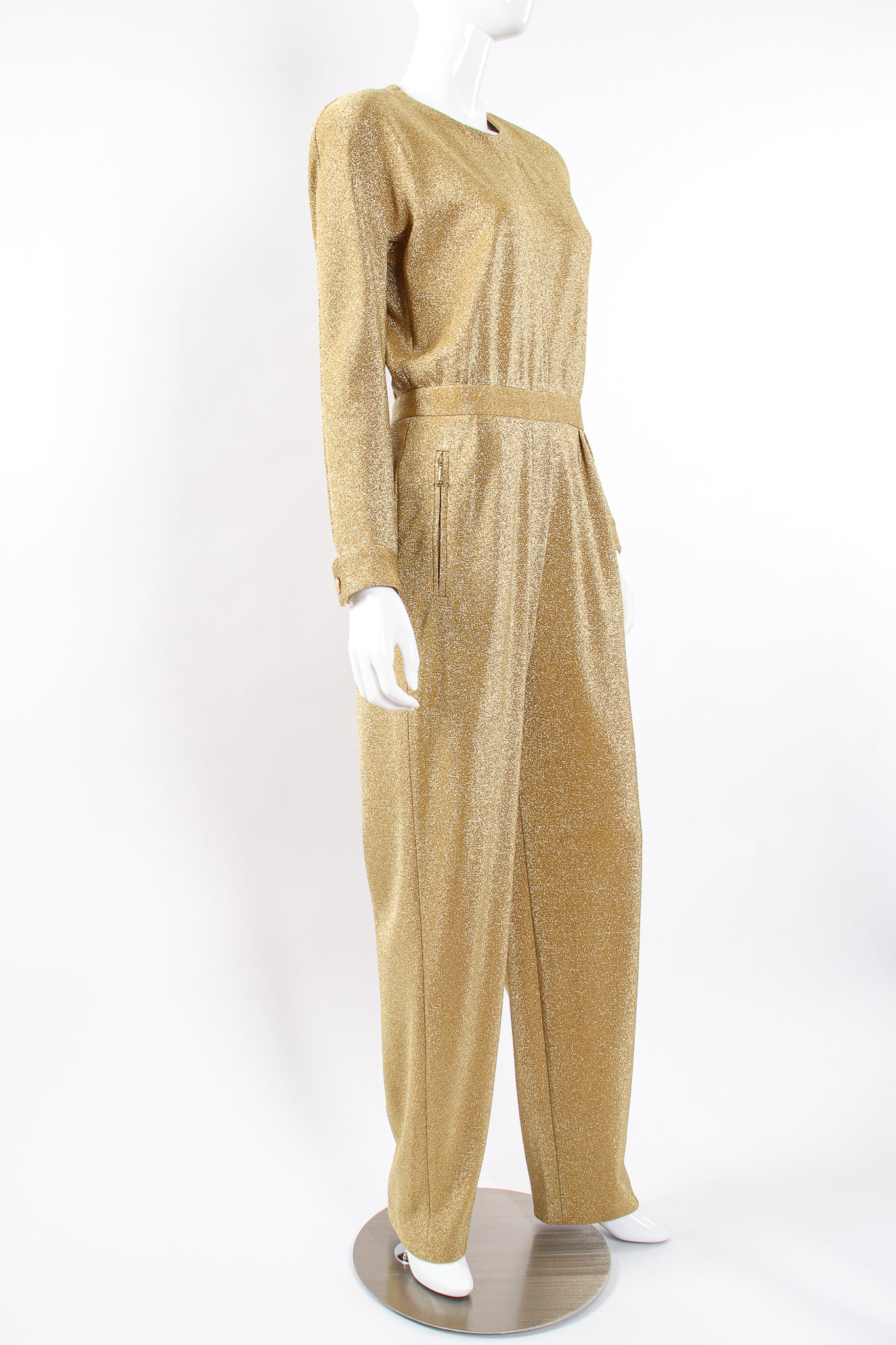 Gold Lurex Jumpsuit - Image 5
