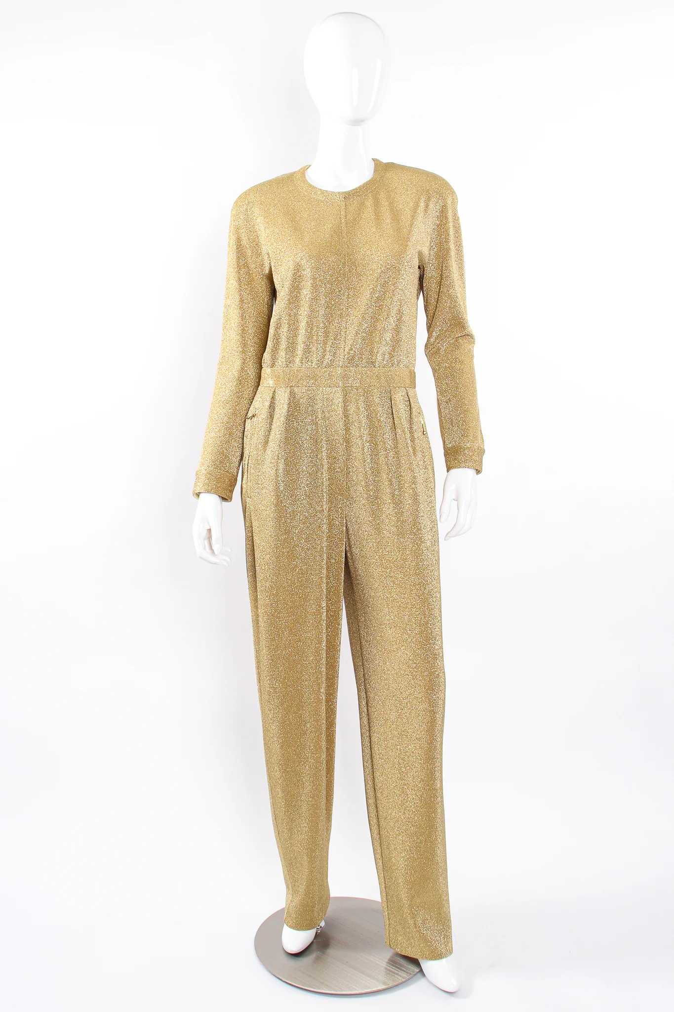 Gold Lurex Jumpsuit - Image 6