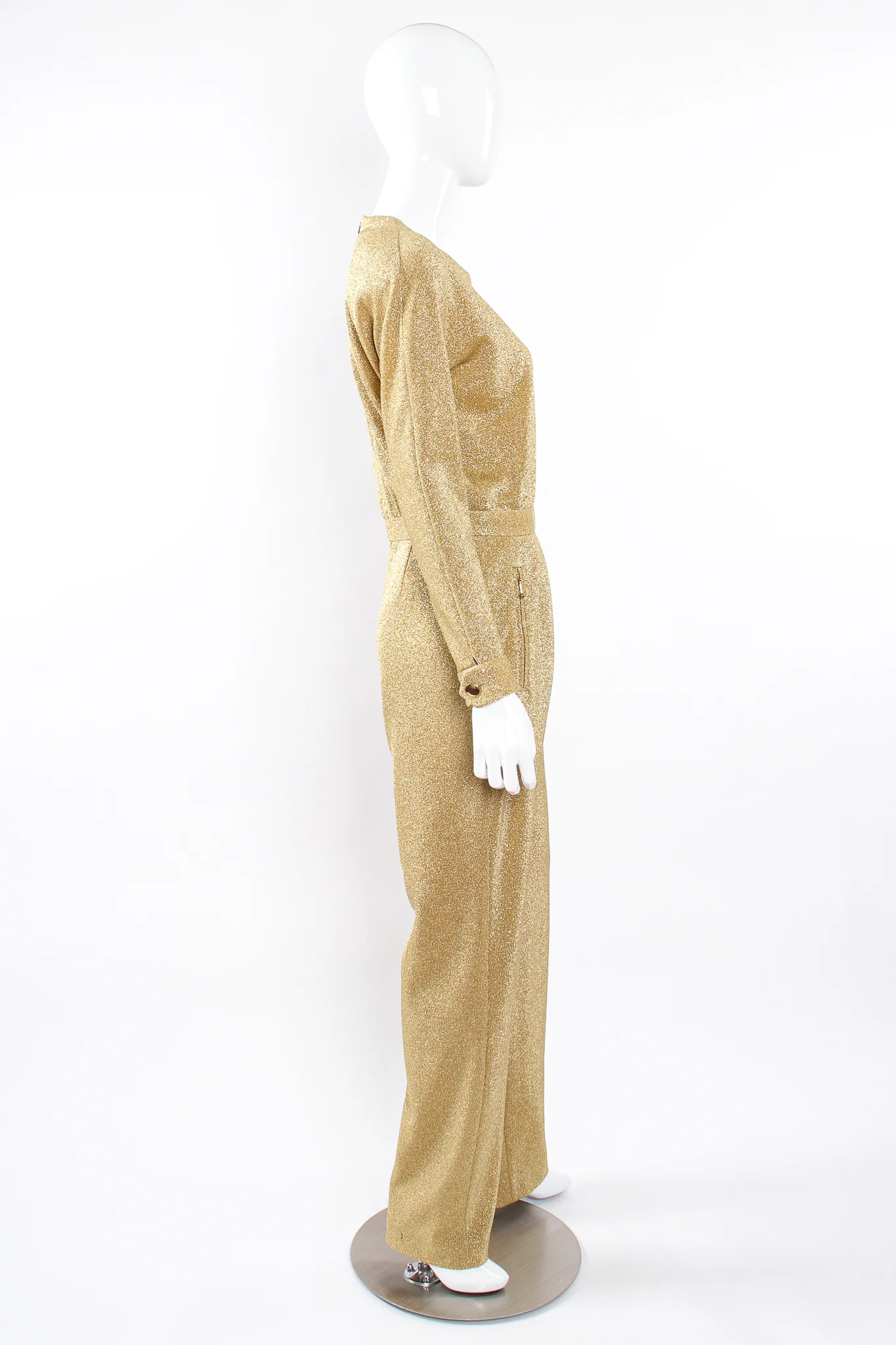 Gold Lurex Jumpsuit - Image 7