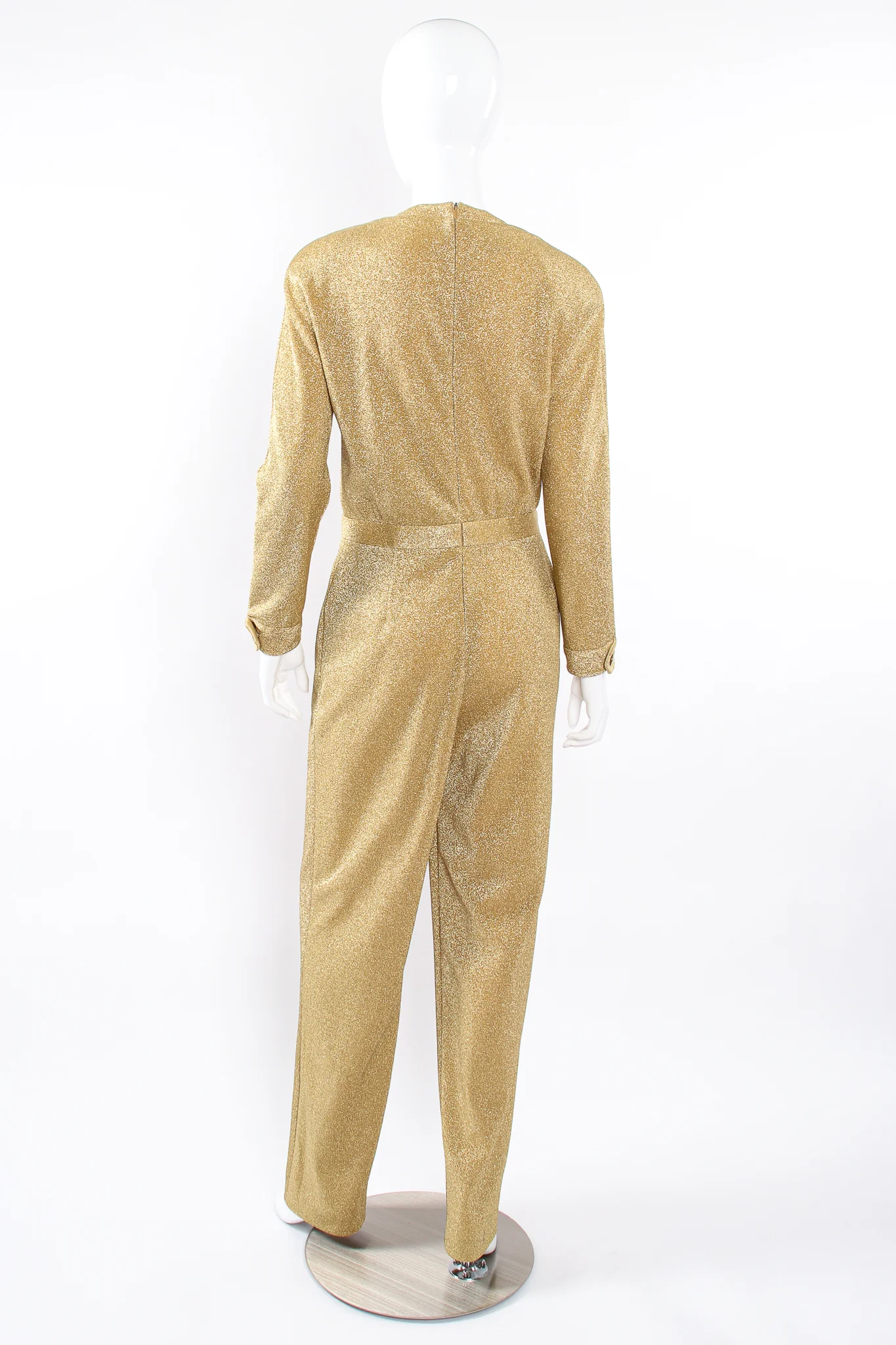 Gold Lurex Jumpsuit - Image 8