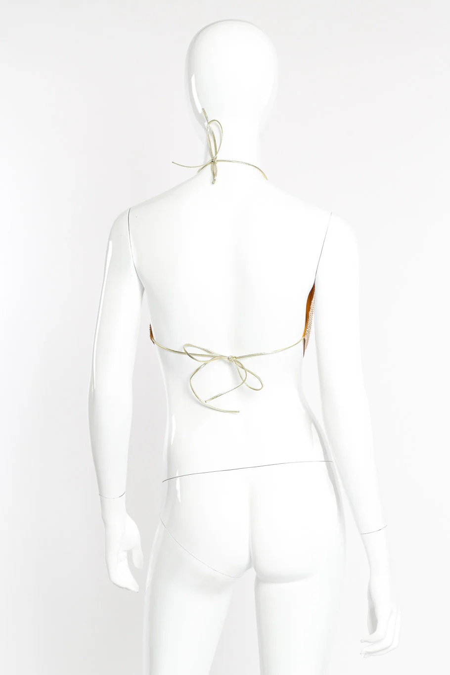 Gold Mesh Halter Top - Image 3